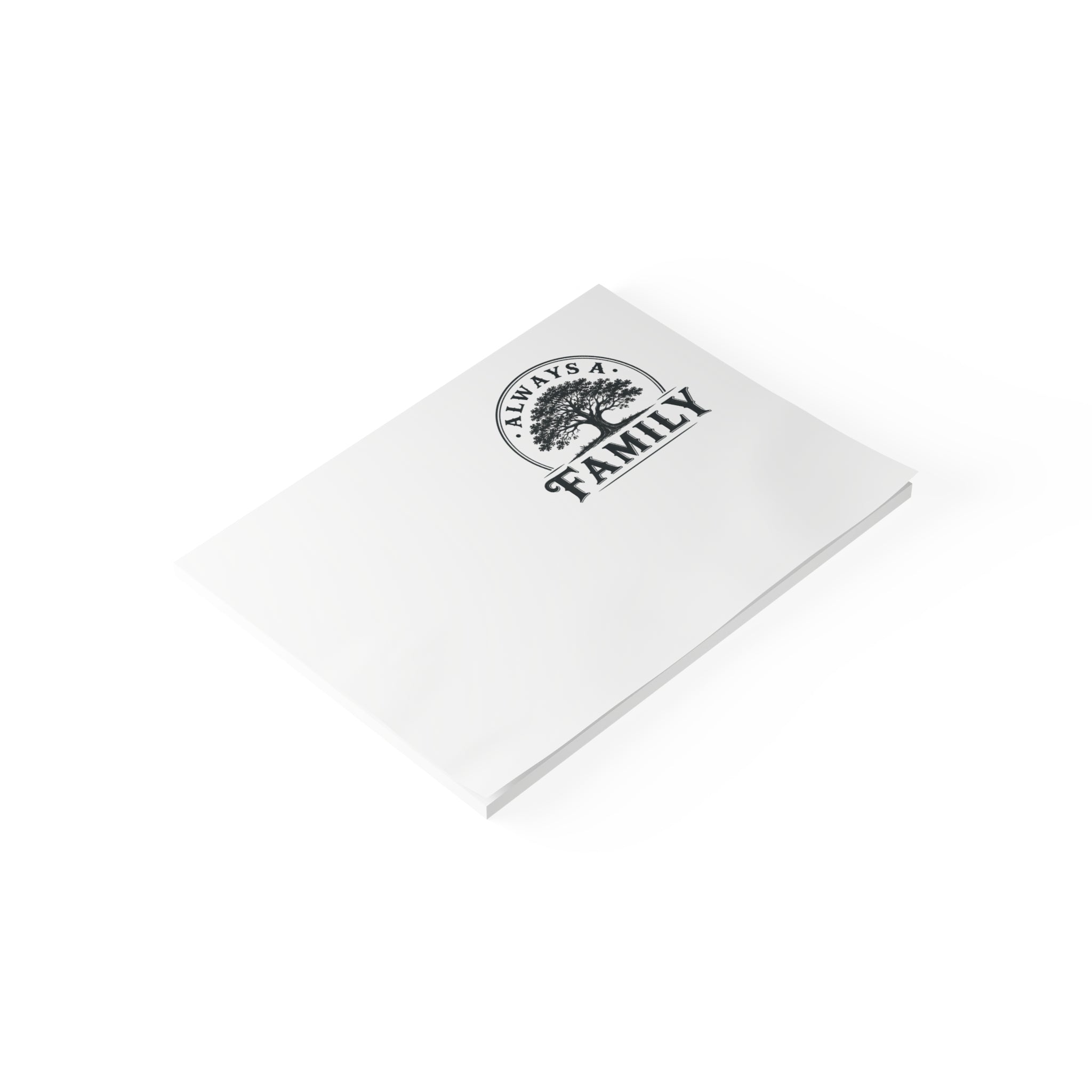 Always a Family Post-it Note Pad — Tree Logo Sticky Notes for Home & Family