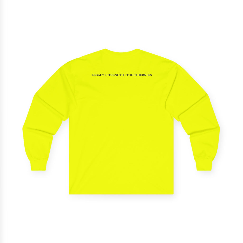 Family Silhouette Long Sleeve Tee — "Always A Family" Outdoor Design