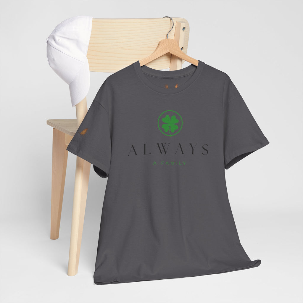 Always Family T-Shirt — Clover Logo Tee (St. Patrick’s Day, Lucky Charm)
