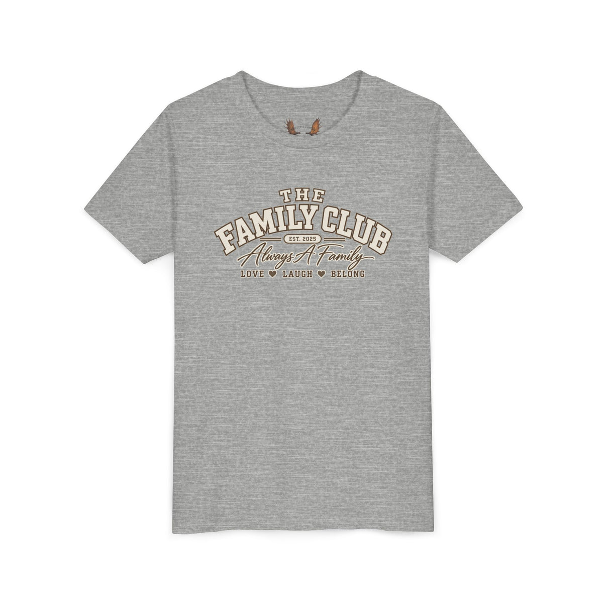 Youth Tee – "The Family Club" Always A Family Kids' Shirt