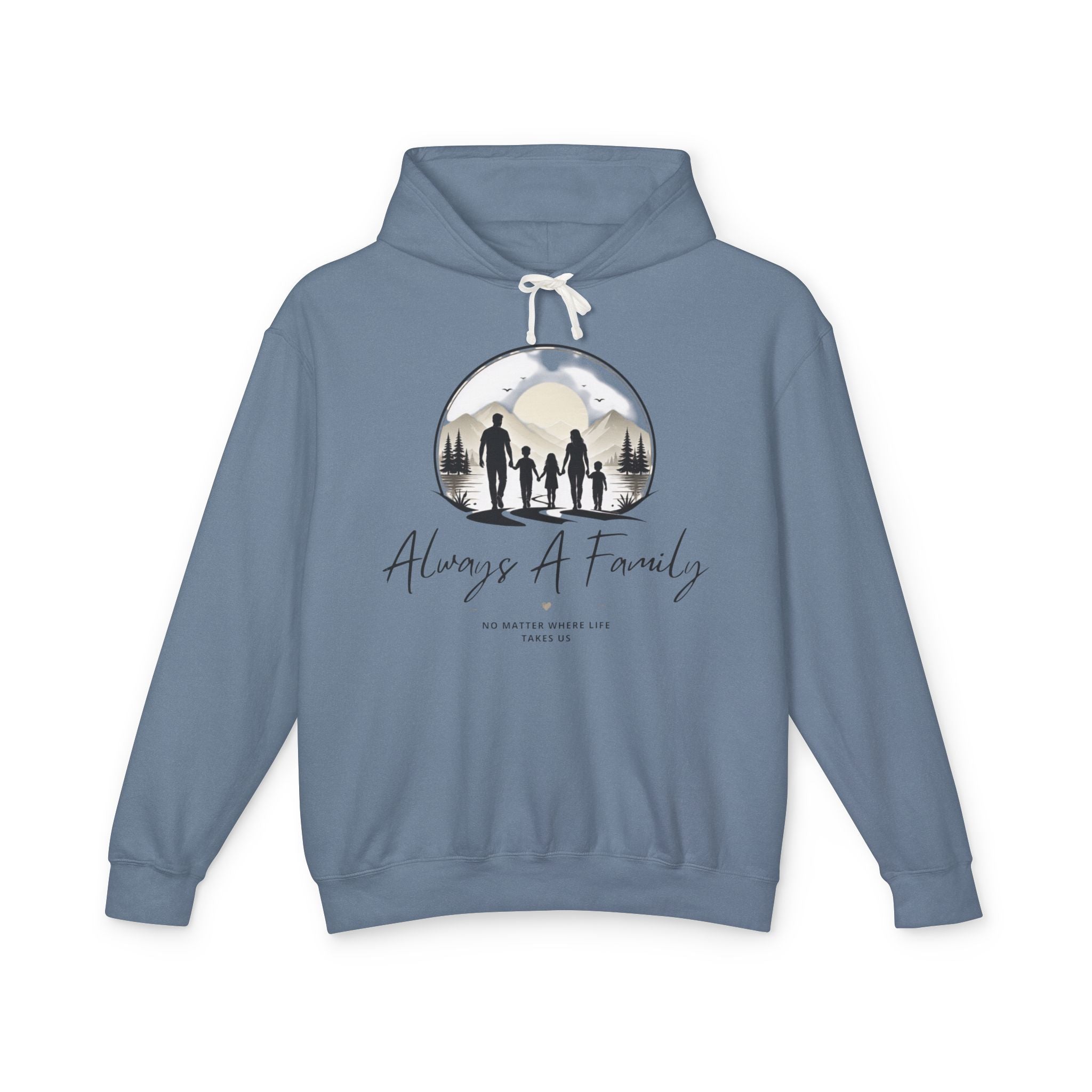 Always A Family Hoodie — Cozy Family Silhouette Pullover