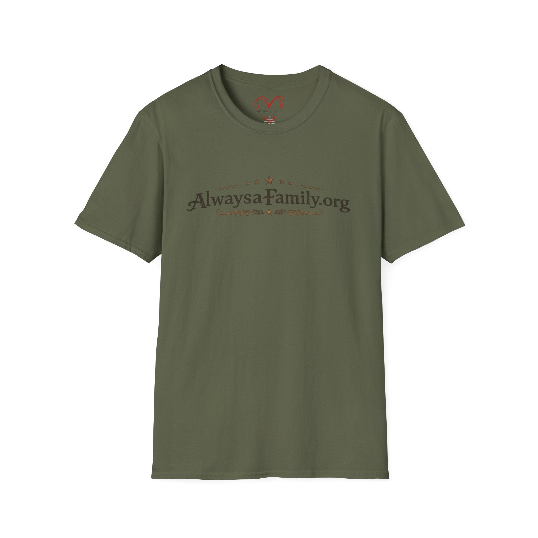 Always a Family.org T-Shirt — Family Support & Togetherness Tee