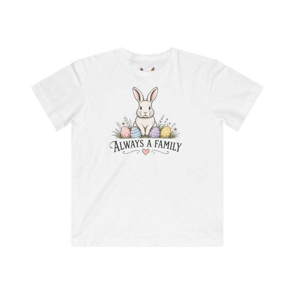 Kids Tee — "Every Bunny Belongs" Always a Family Cute Rabbit Shirt