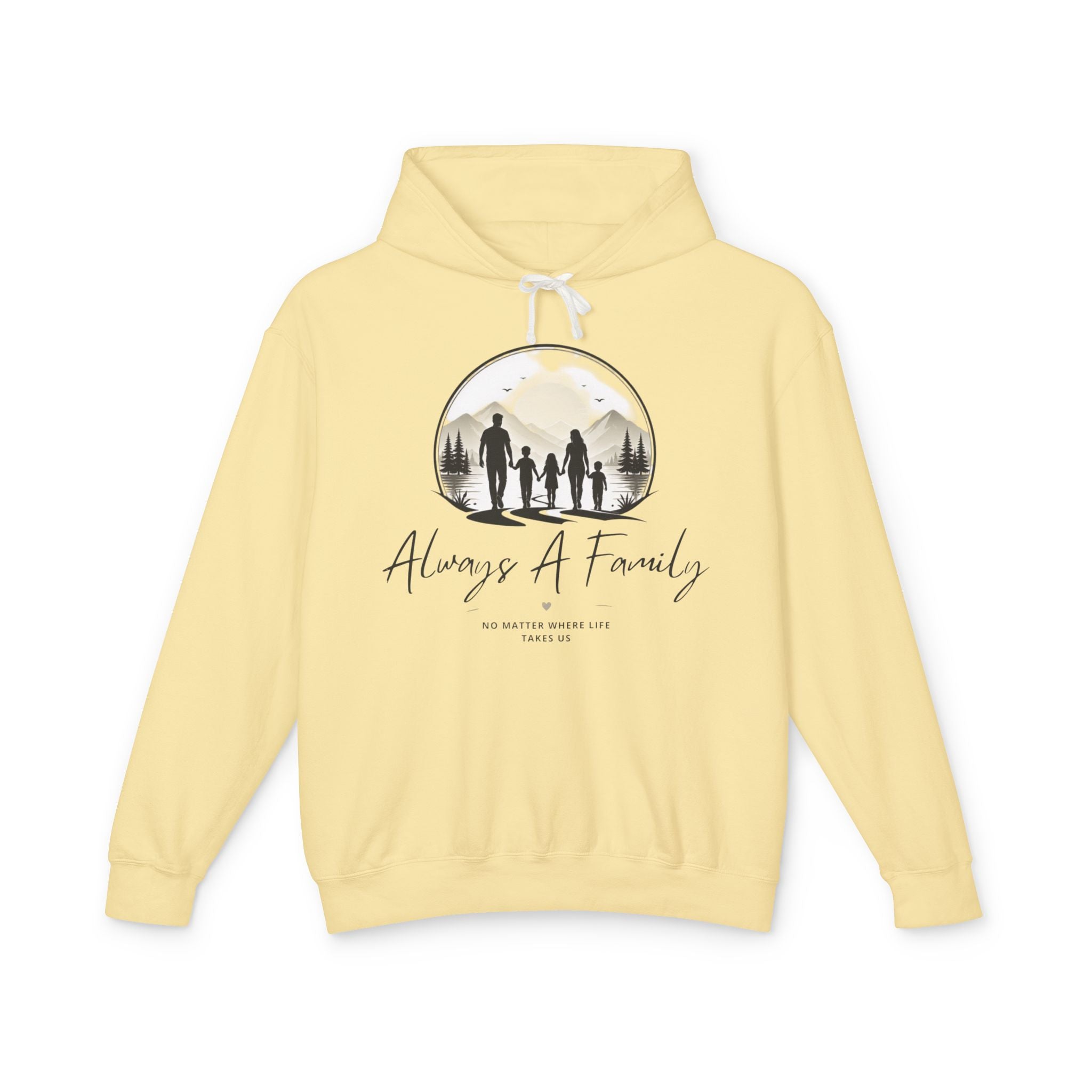 Always A Family Hoodie — Cozy Family Silhouette Pullover
