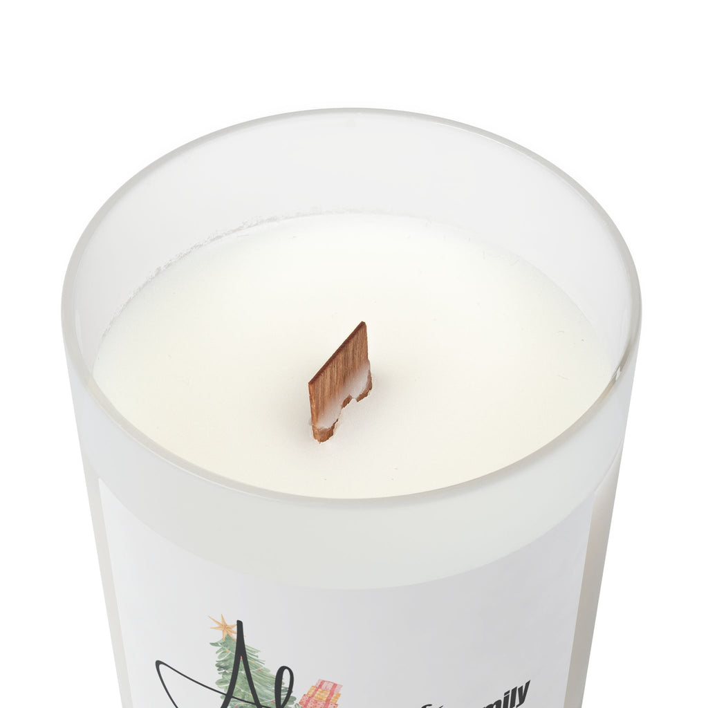 Always a Family Frosted Glass Candle — 11oz Holiday Scented Decor