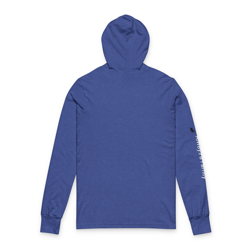 Always Bunny Hooded Long Sleeve Tee — Lightweight Hooded Tee with Bunny Ears Graphic