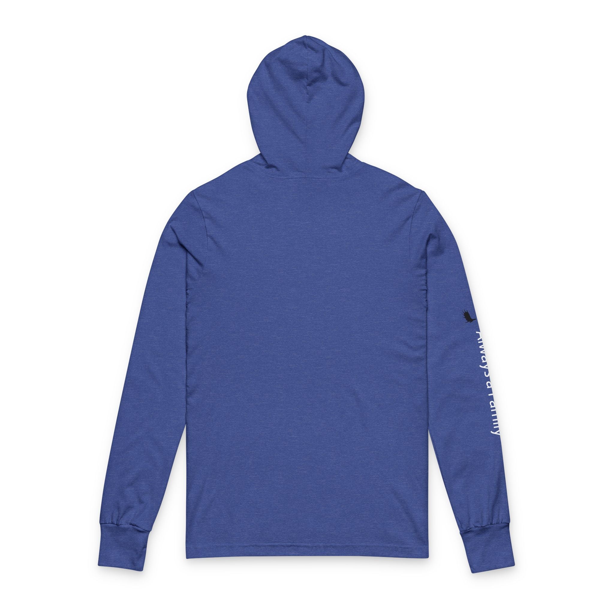 Always Bunny Hooded Long Sleeve Tee — Lightweight Hooded Tee with Bunny Ears Graphic