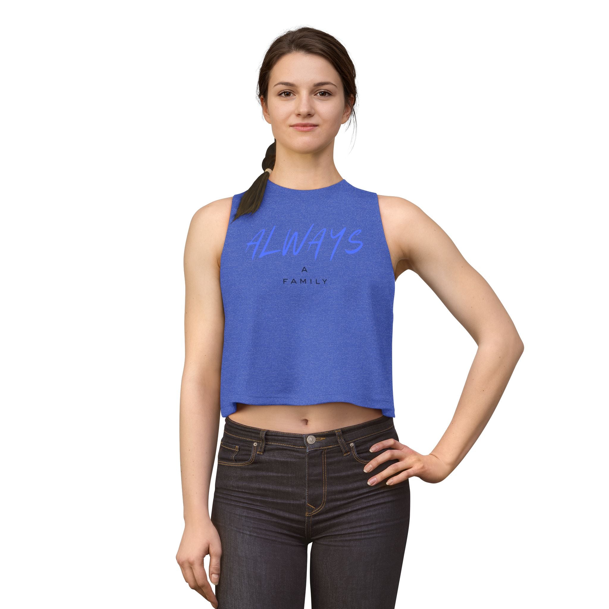 Always A Family Crop Top —  Women's Tank