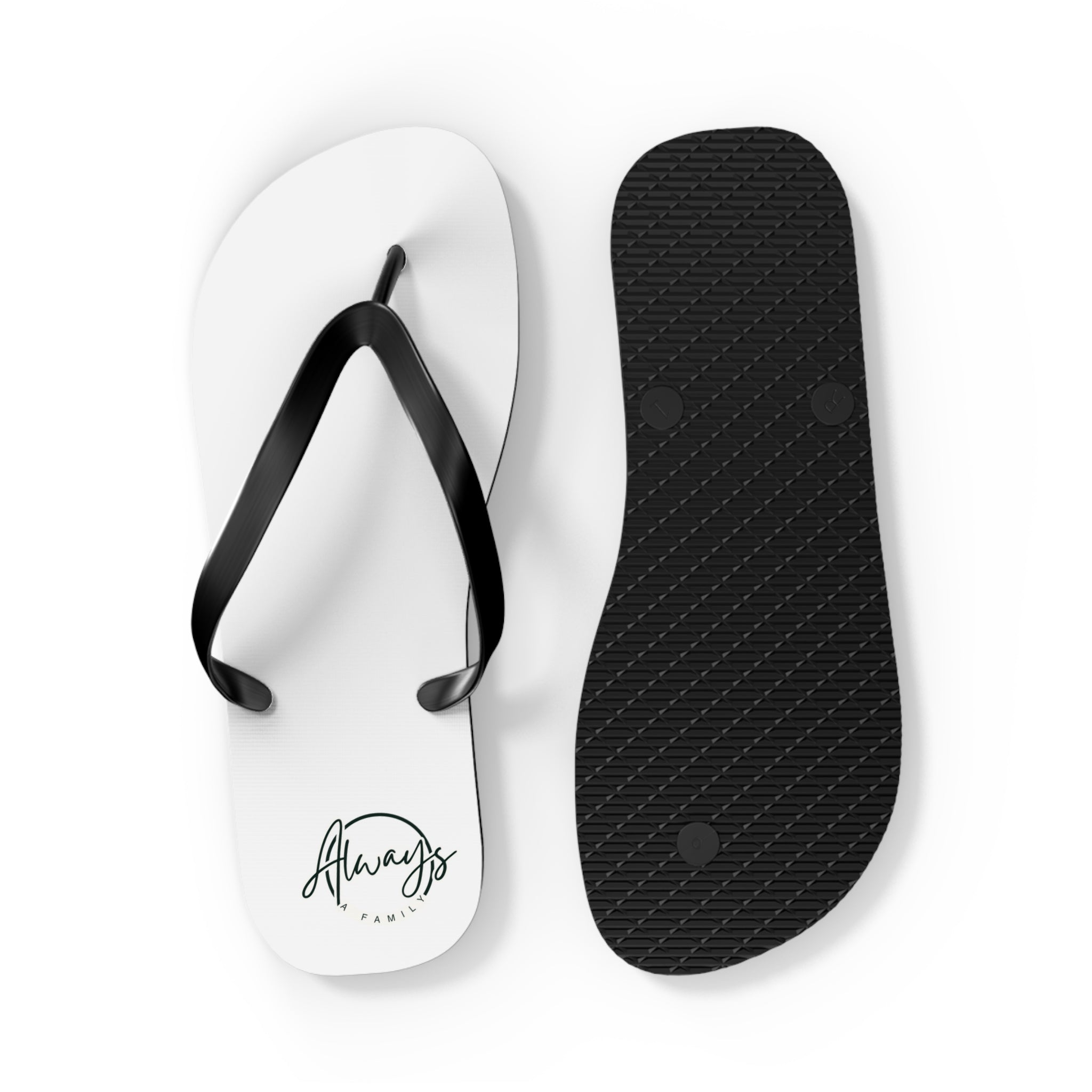 Always Family Flip Flops — Casual Beach Sandals with moose  Graphic