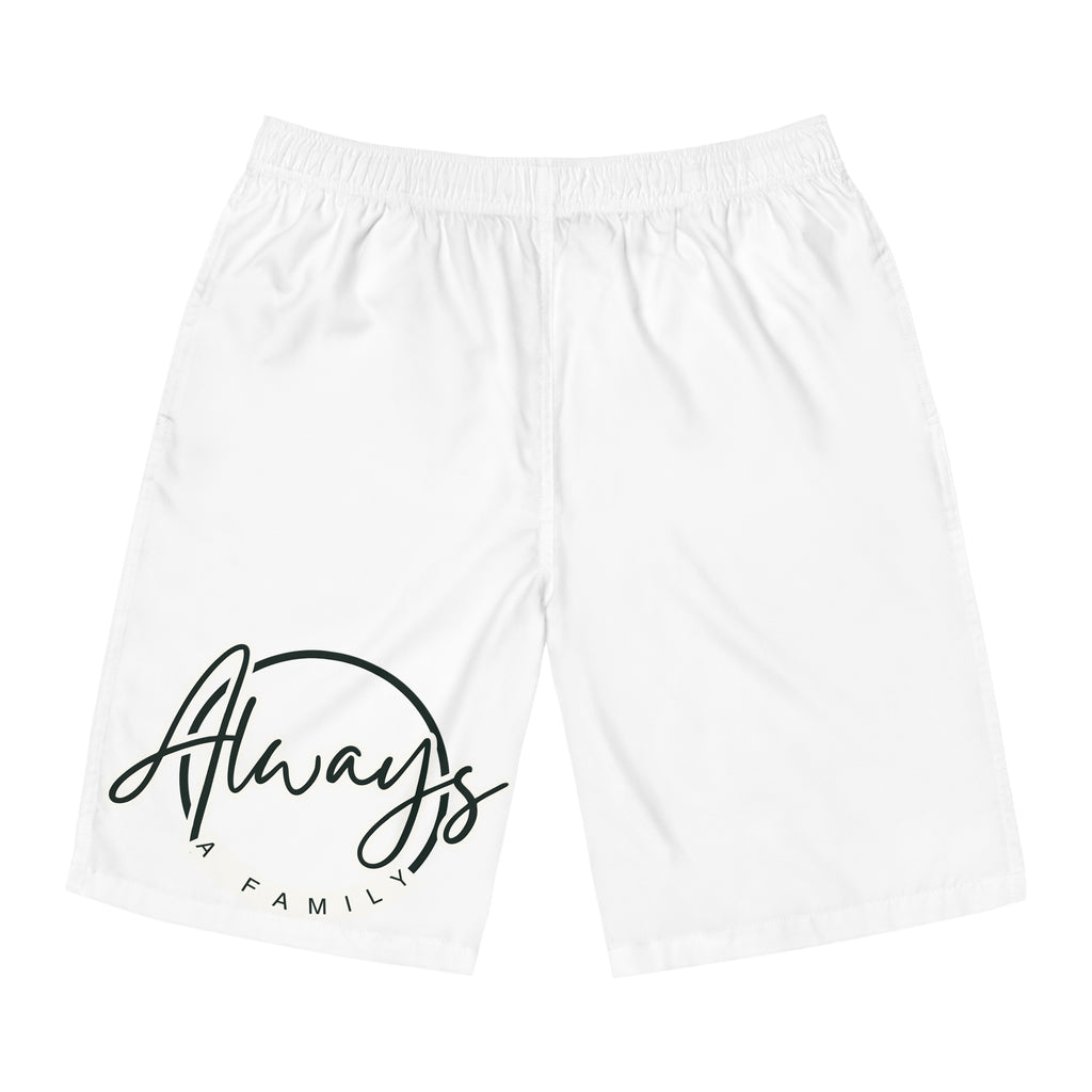 Always Family Men's Board Shorts – Beach Swim Trunks with Script Logo