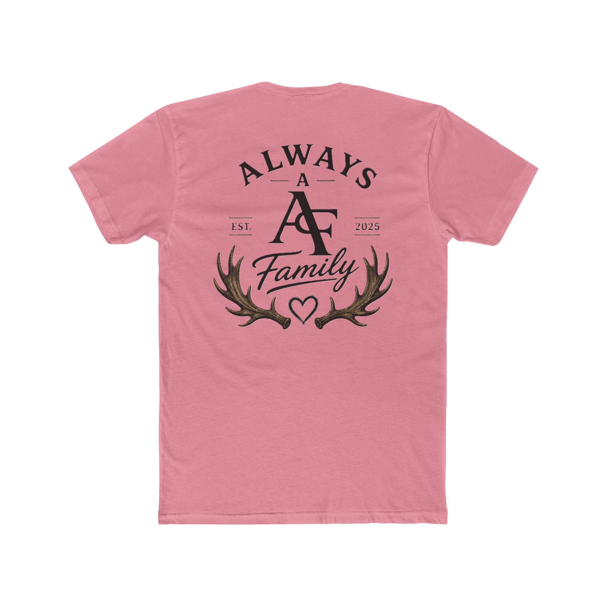 Always A Family T-Shirt — Antler Heart Logo Crew Tee
