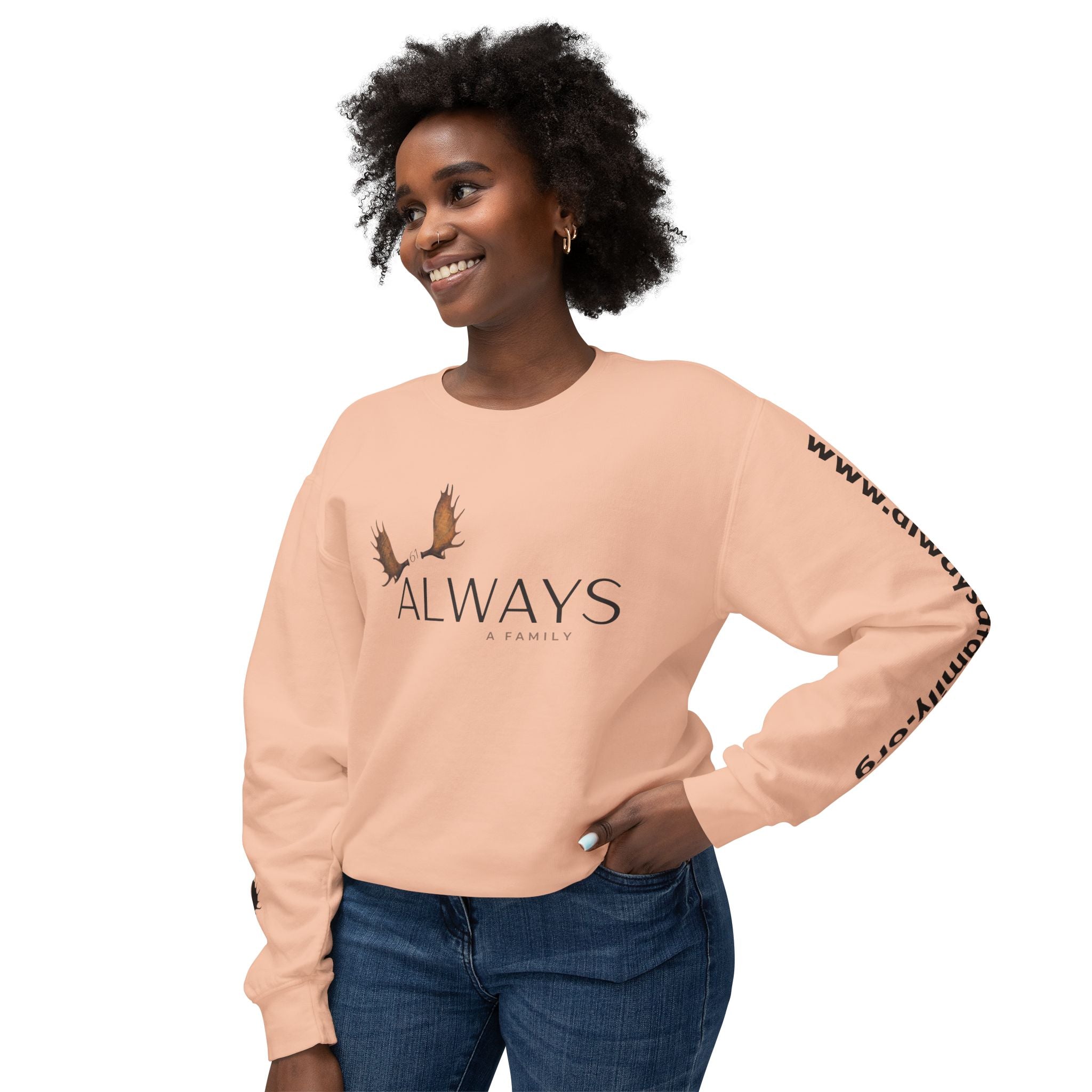 Once a family, always a family crewneck