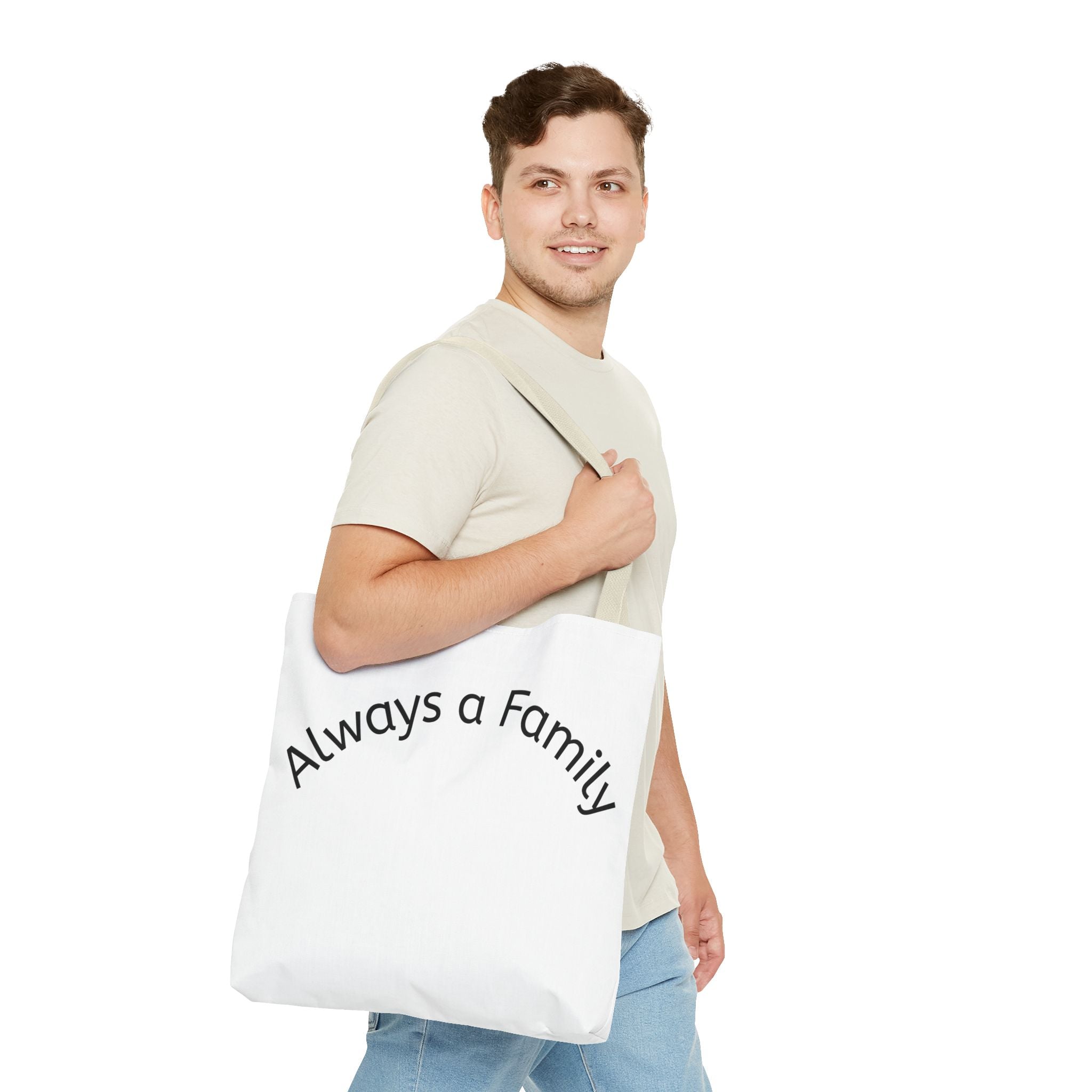 Tote — "Always a Family" Moose Antler Accent Tote Bag