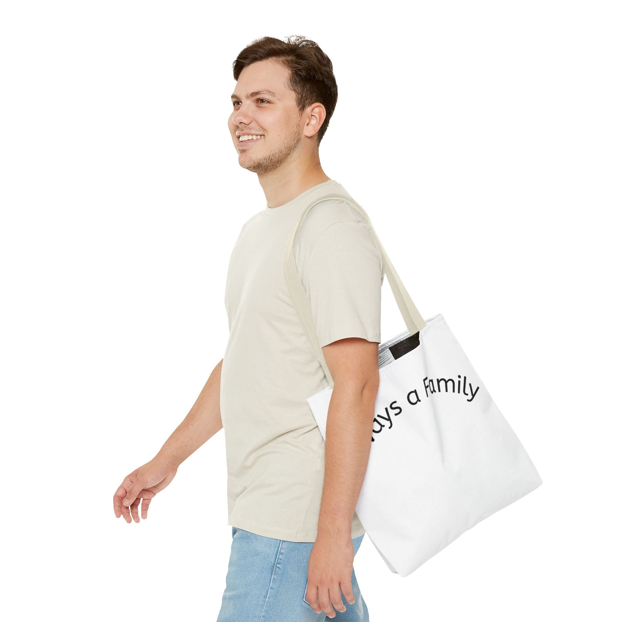 Tote — "Always a Family" Moose Antler Accent Tote Bag