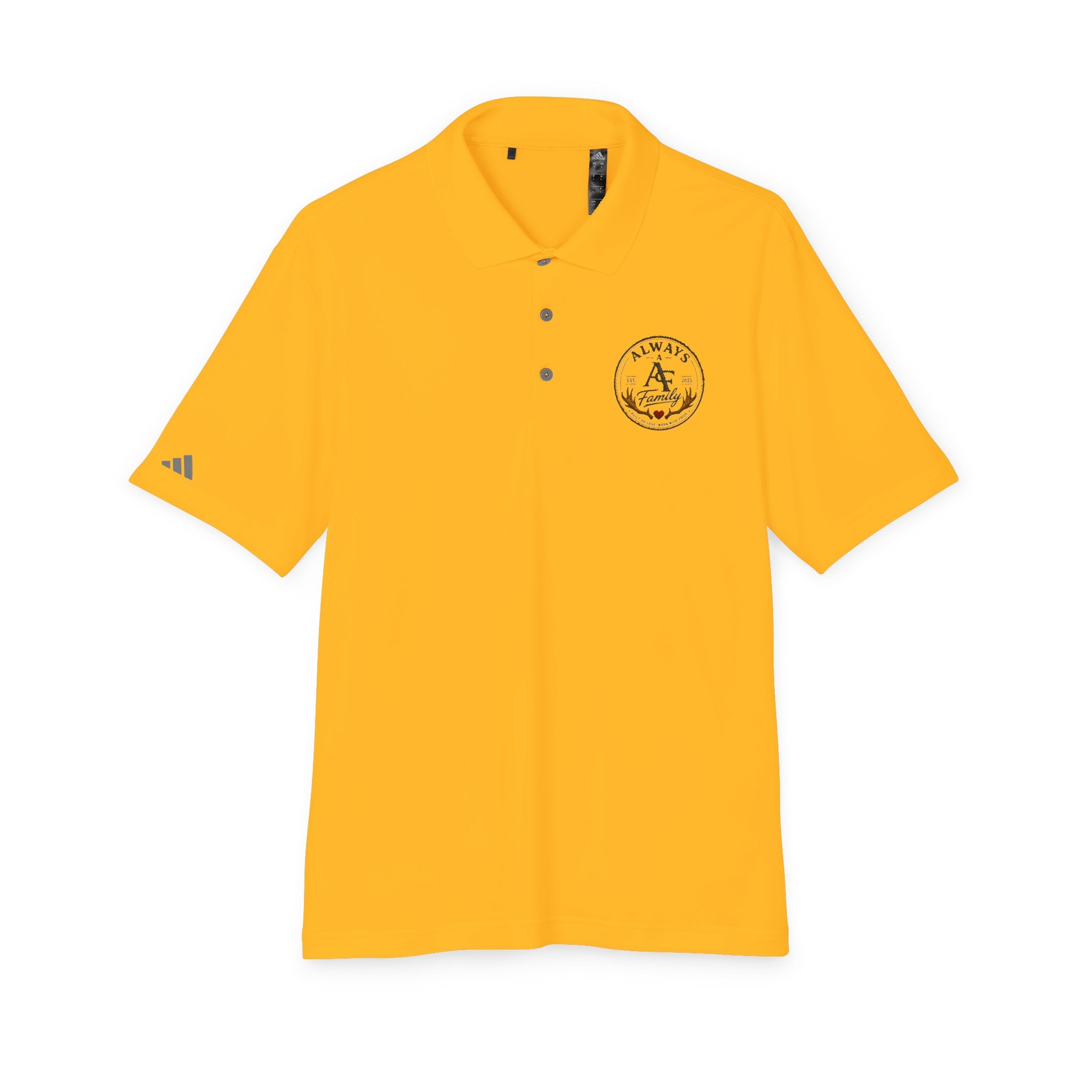 Embroidered Anchor Polo Shirt —AF Logo Performance Golf Polo