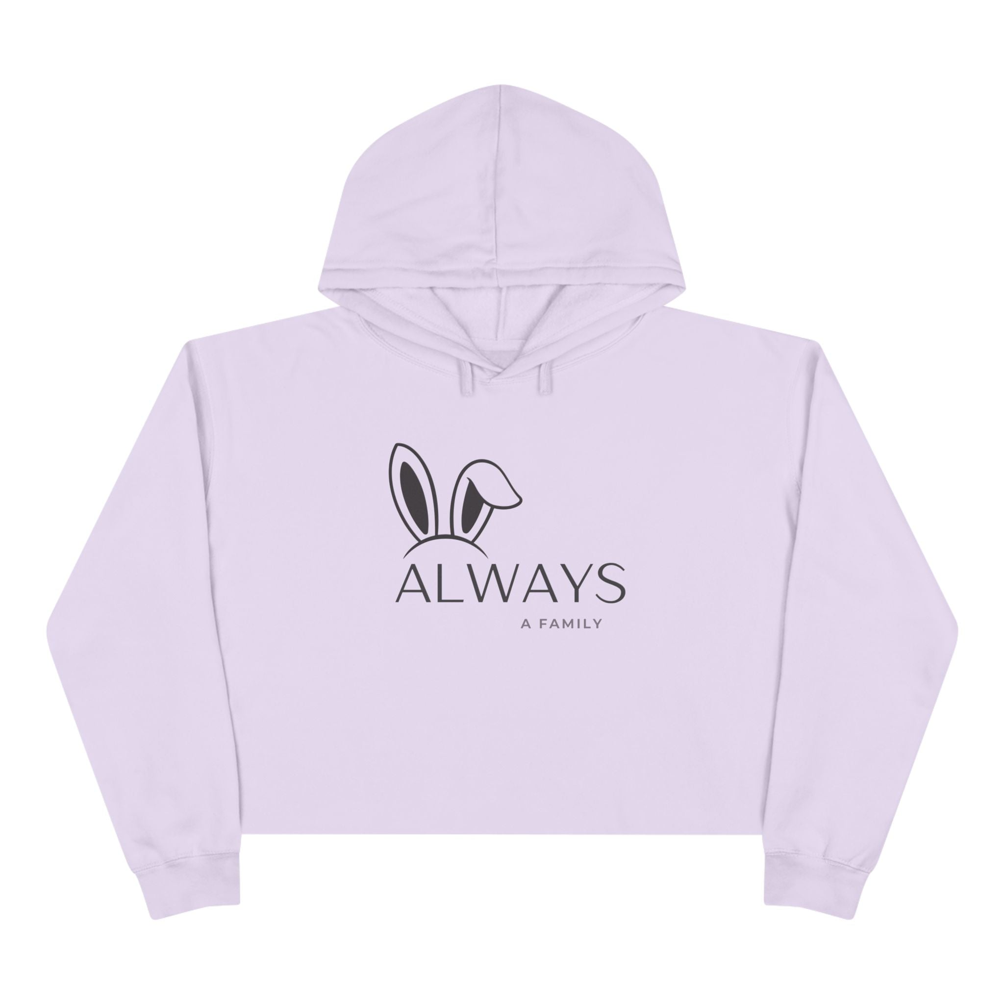 Bunny Ears Crop Hoodie — "Always A Family" website Crop Sweatshirt
