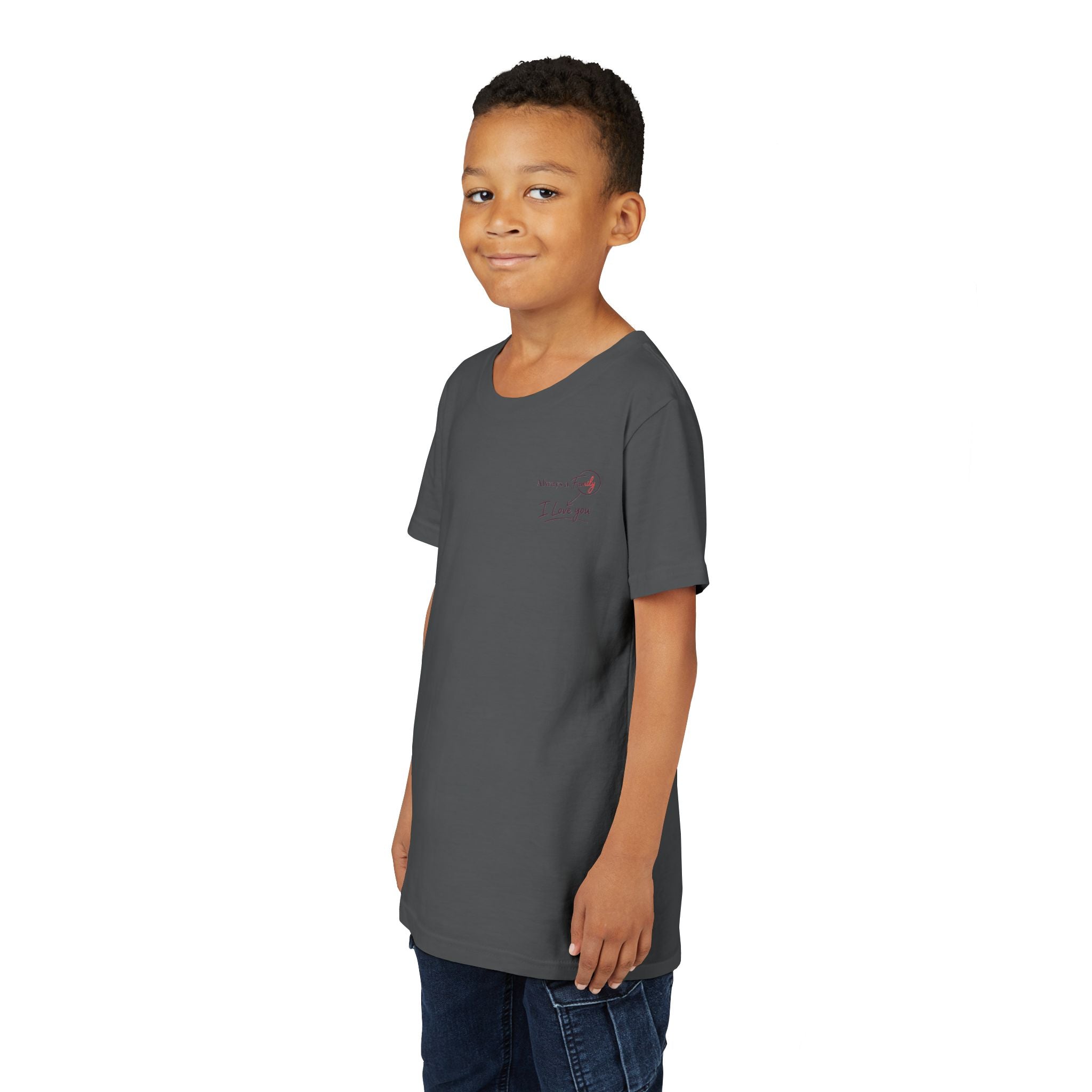 Always A Family Youth Tee — "Always A Family" Antler Logo Kids T-Shirt