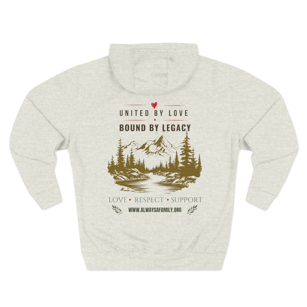 Always A Family Hoodie — 'United by Love, Bound by Legacy' Family Tree Pullover