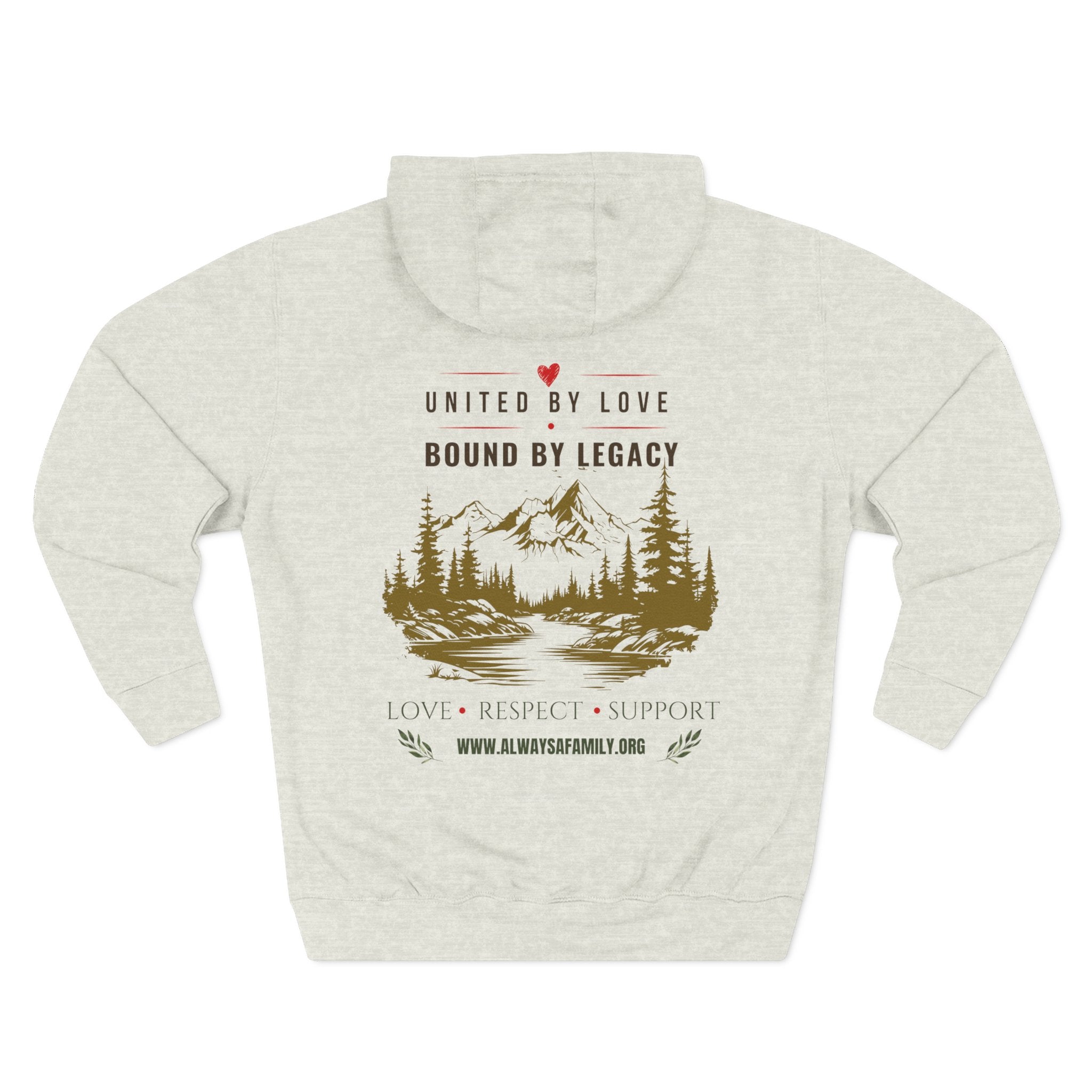 Always A Family Hoodie — 'United by Love, Bound by Legacy' Family Tree Pullover