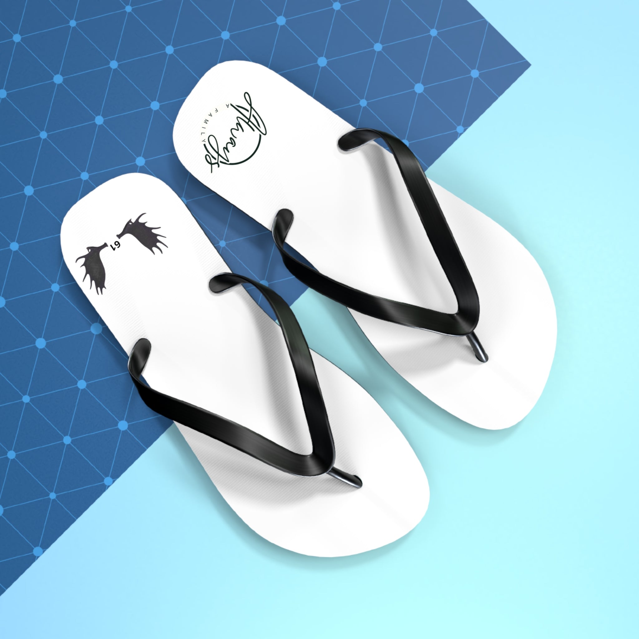 Always Family Flip Flops — Casual Beach Sandals with moose  Graphic