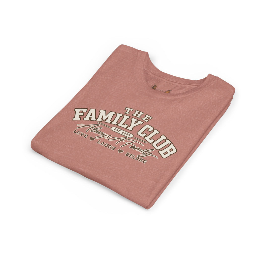 Youth Tee – "The Family Club" Always A Family Kids' Shirt