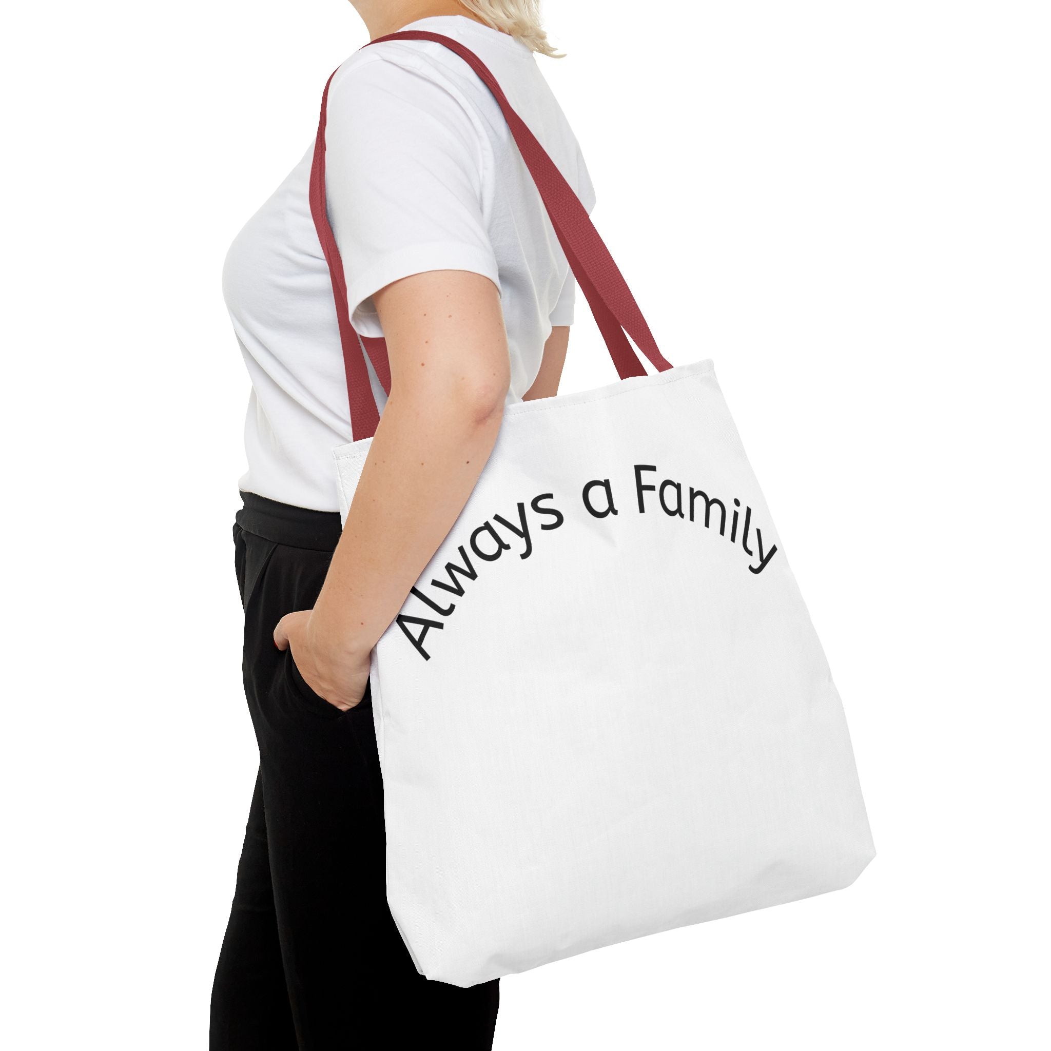 Tote — "Always a Family" Moose Antler Accent Tote Bag
