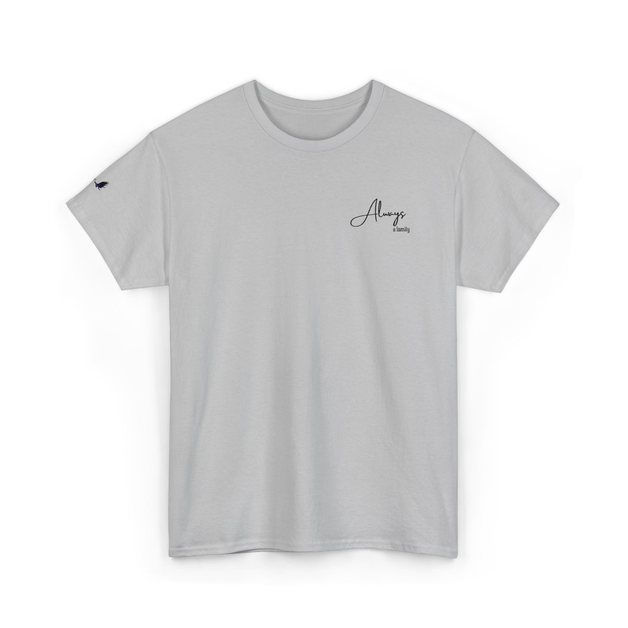 Classic 'Always' Script Tee — Minimalist White T-Shirt