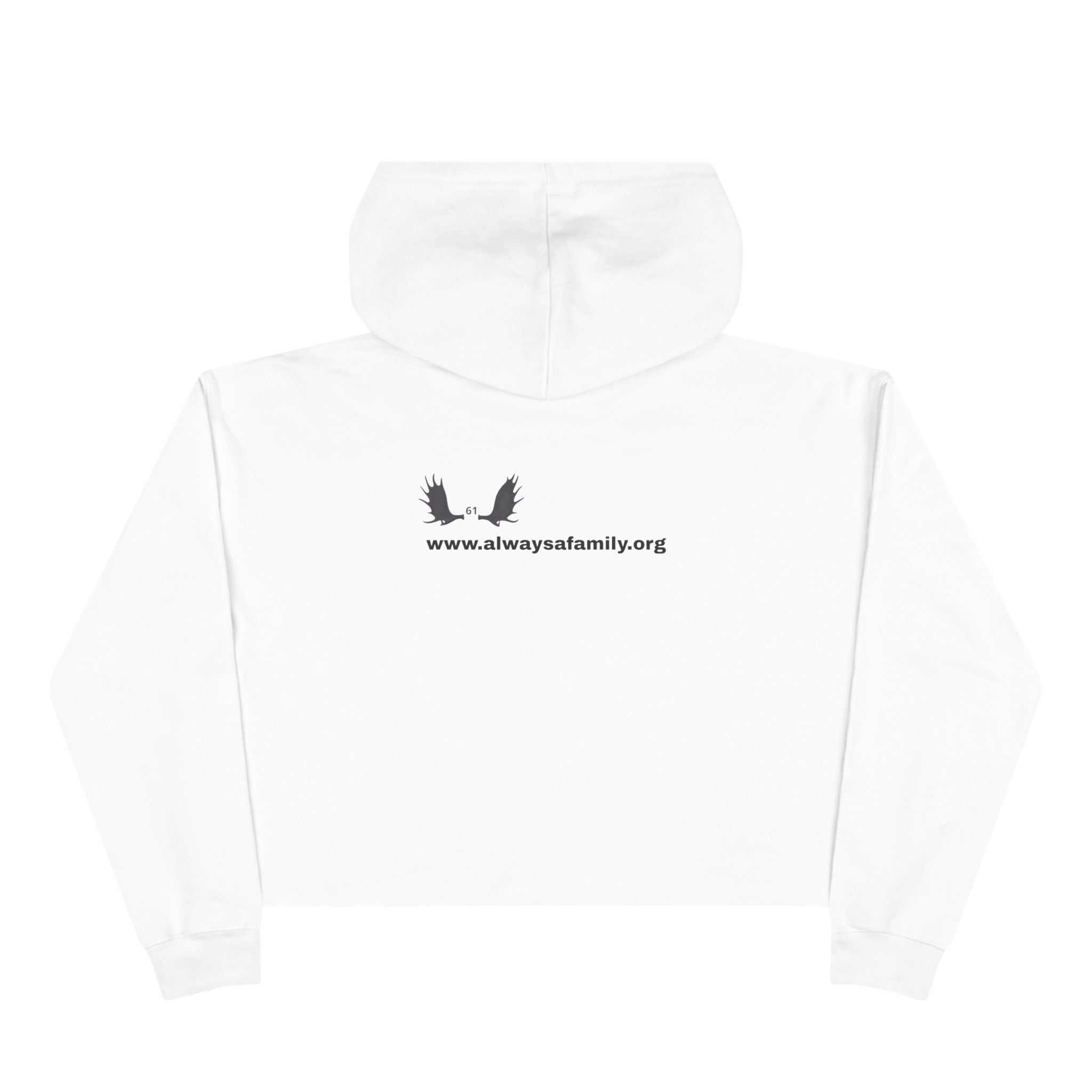 Bunny Ears Crop Hoodie — "Always A Family" website Crop Sweatshirt
