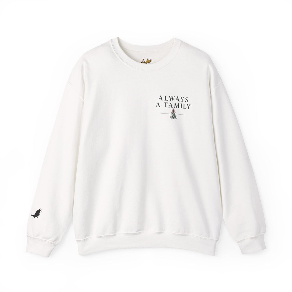 Family Is the Tradition Christmas Sweatshirt — "Always a Family" Crewneck