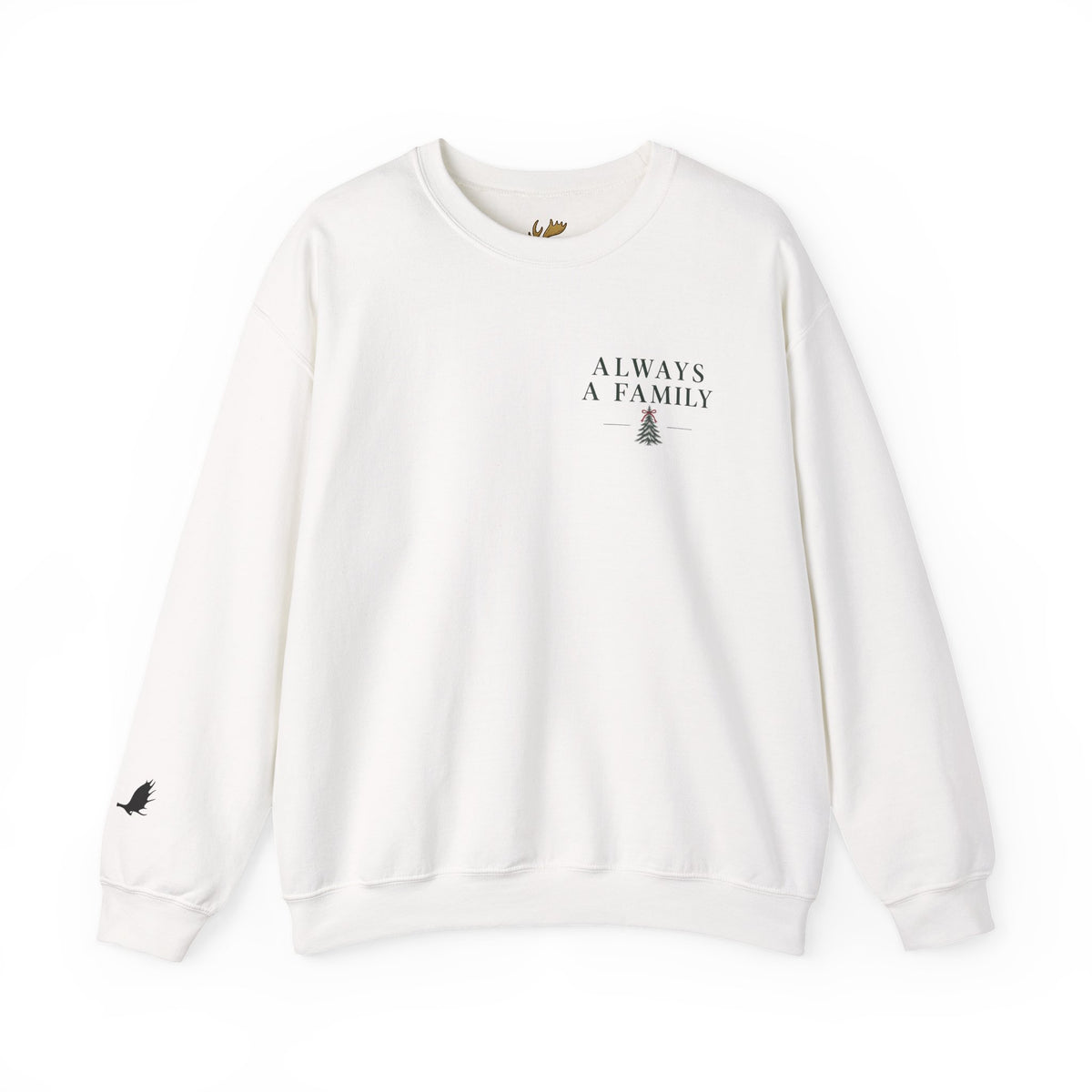 Family Is the Tradition Christmas Sweatshirt — "Always a Family" Crewneck
