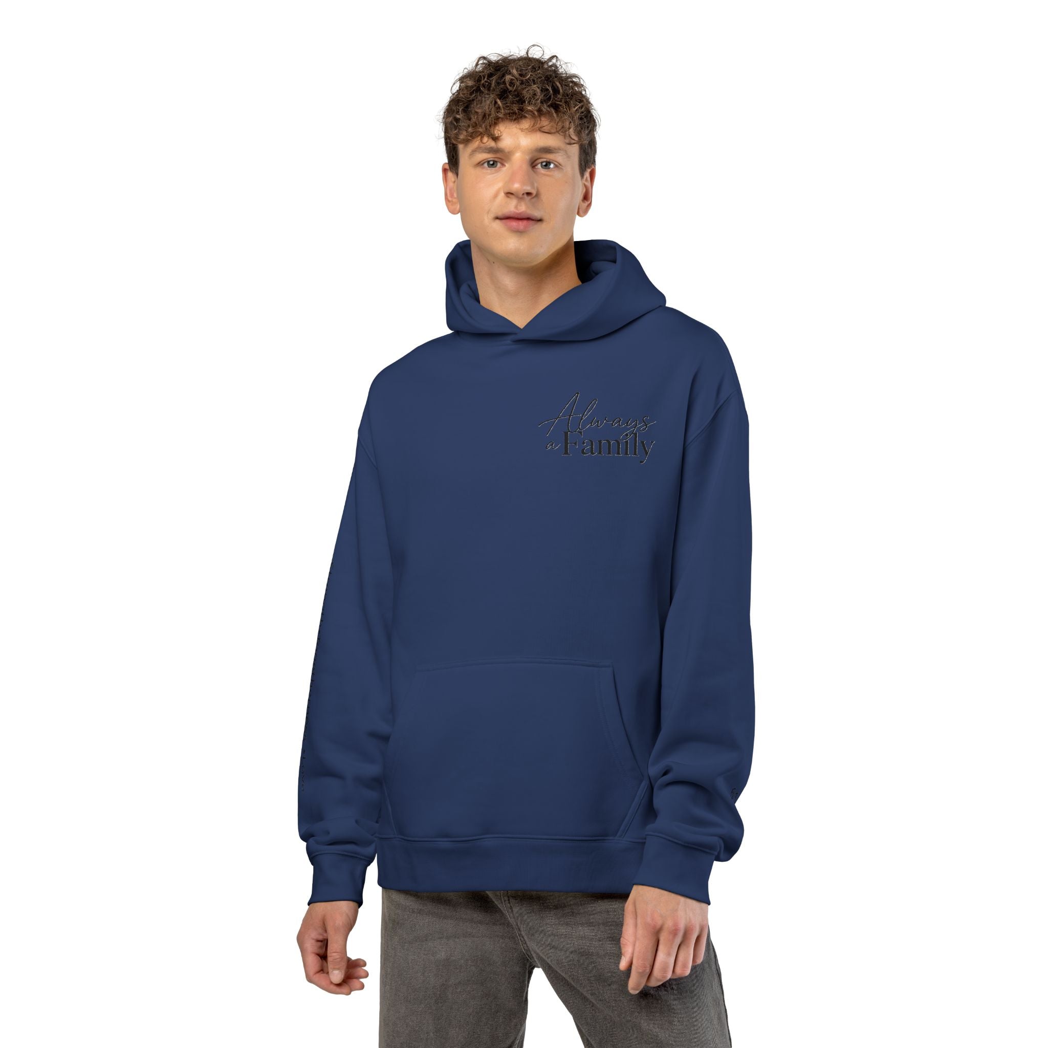 Family Tree Hoodie — "Always a Family" Heart Tree Comfort Pullover
