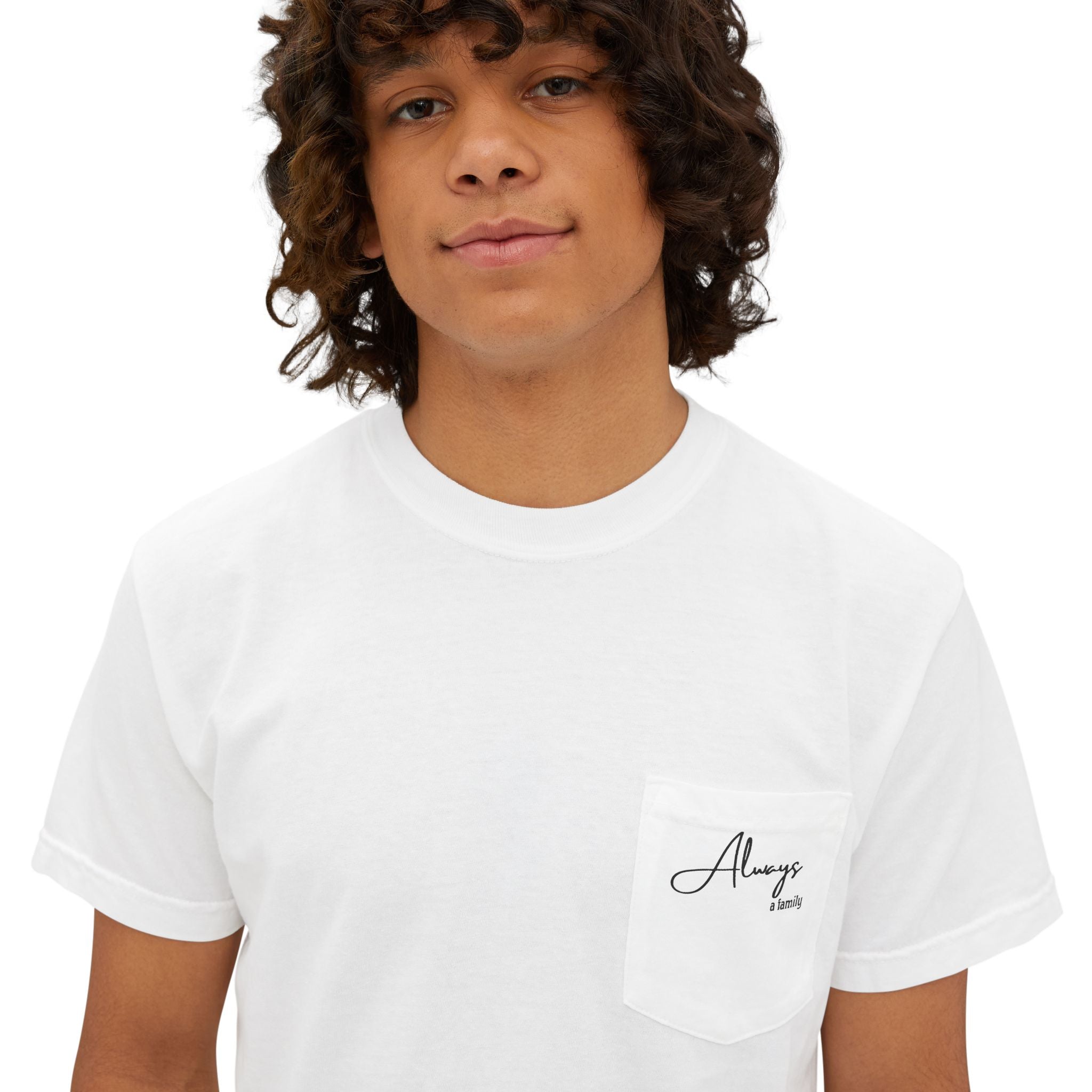 Pocket T-Shirt — Minimal Script Chest Pocket Tee