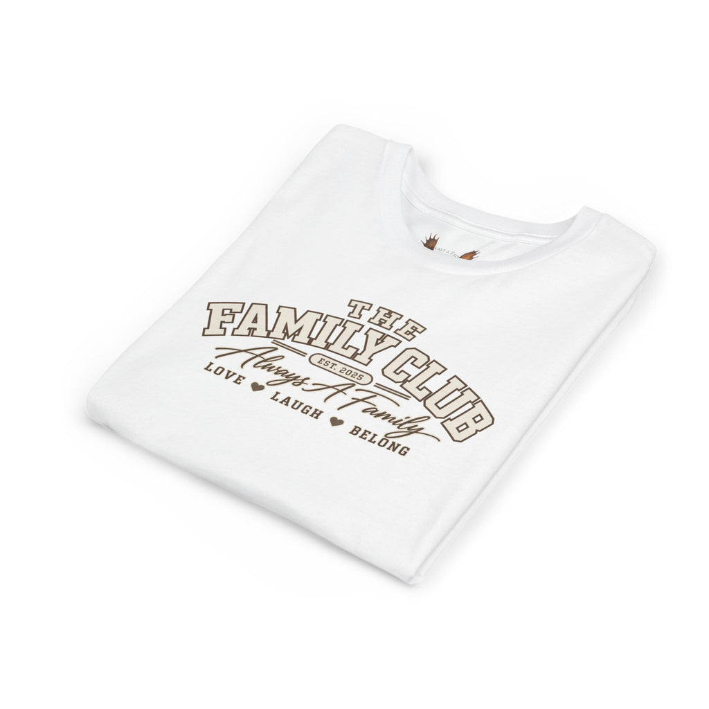 Youth Tee – "The Family Club" Always A Family Kids' Shirt