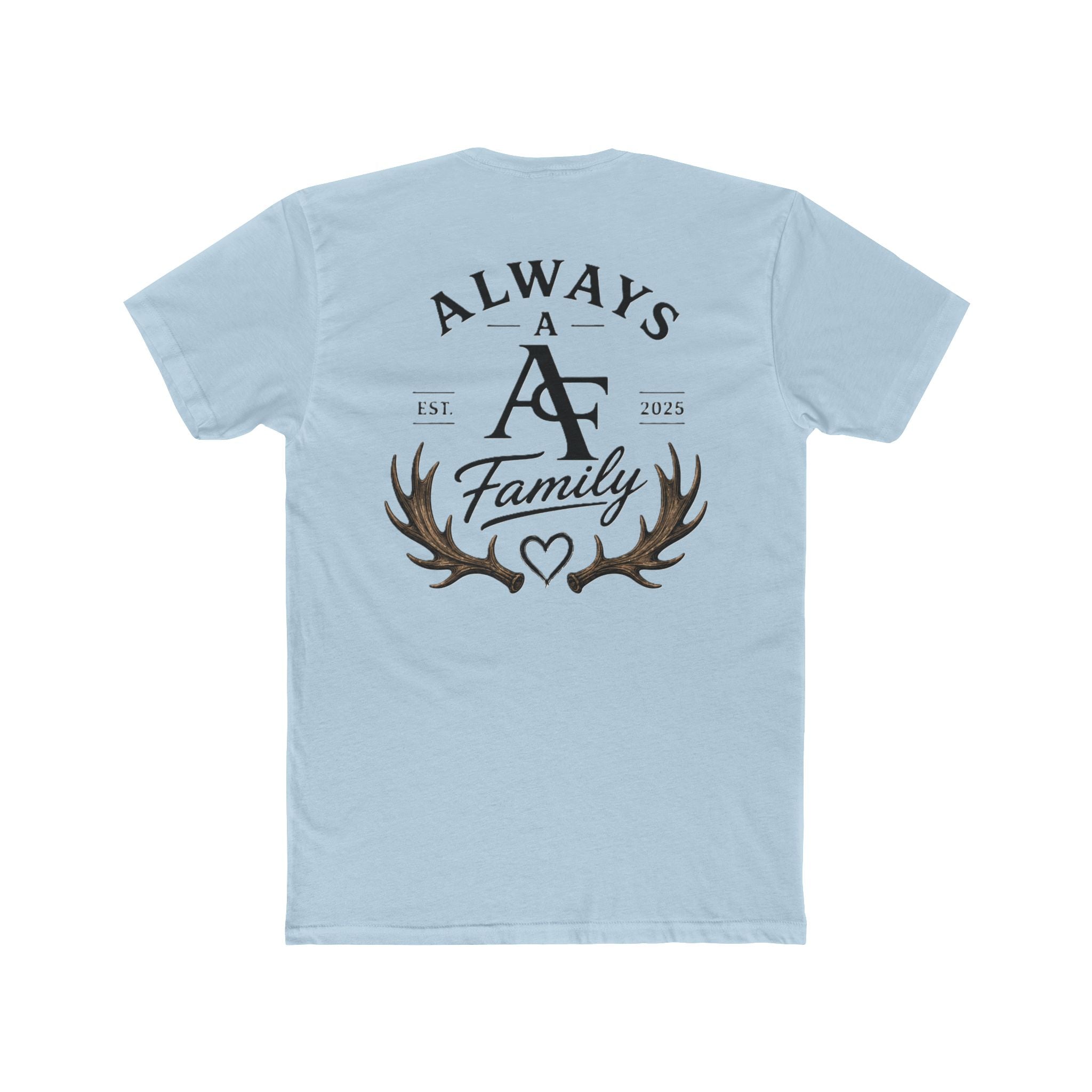 Always A Family T-Shirt — Antler Heart Logo Crew Tee