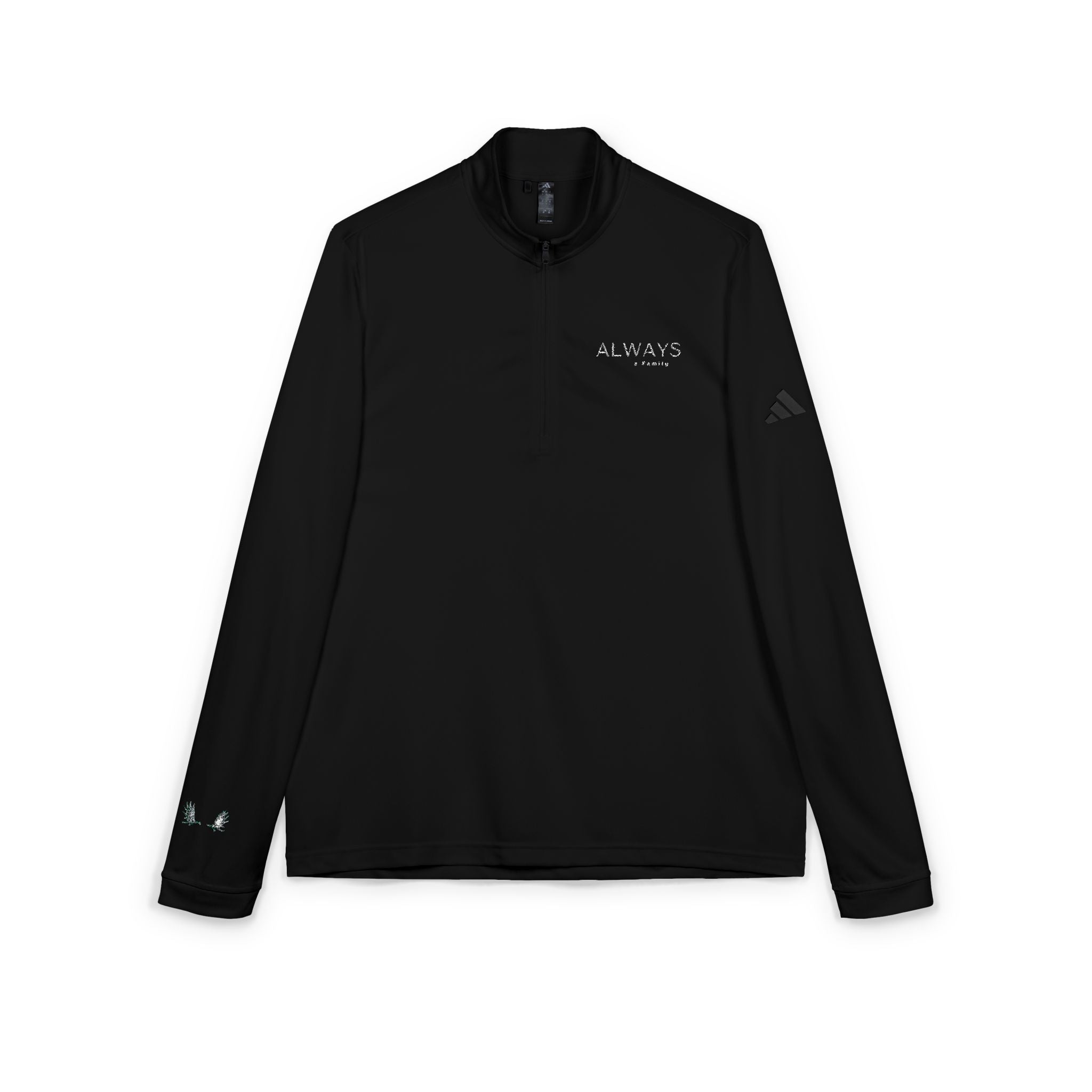 Embroidered Quarter-Zip Pullover always a family