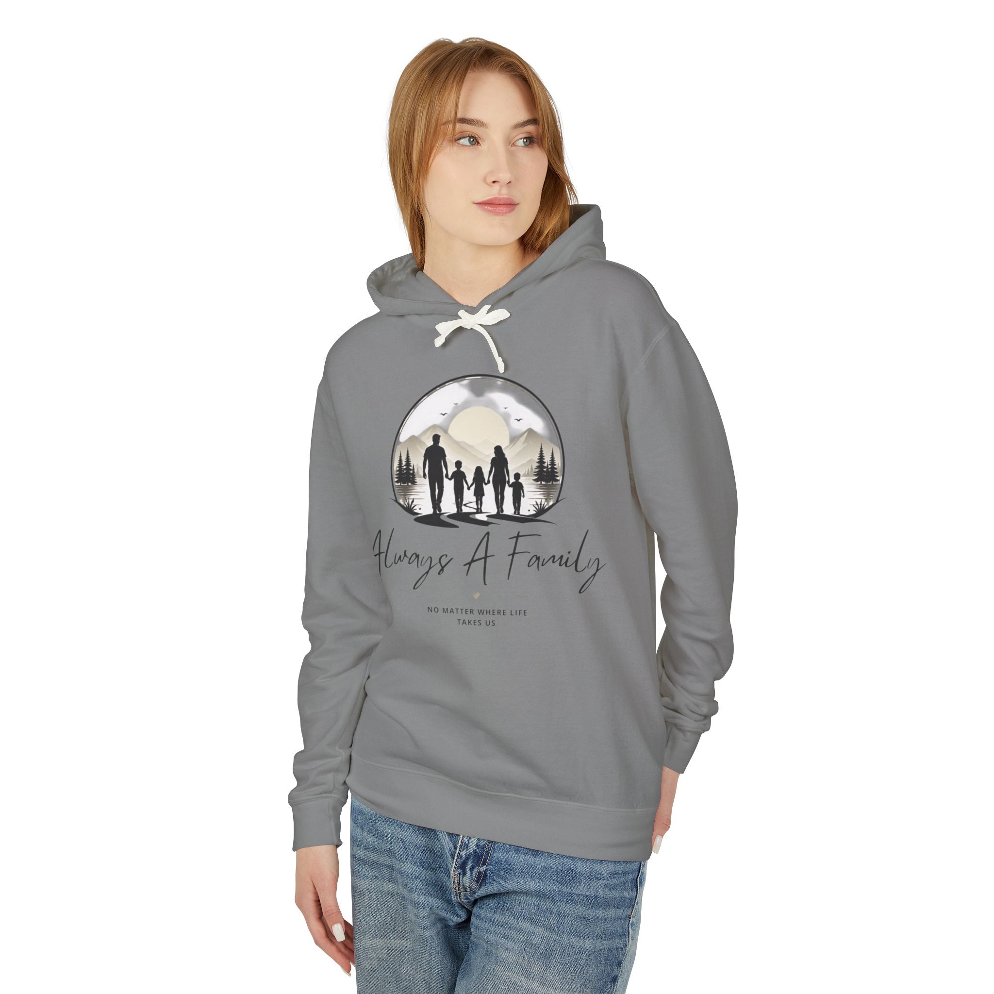 Always A Family Hoodie — Cozy Family Silhouette Pullover