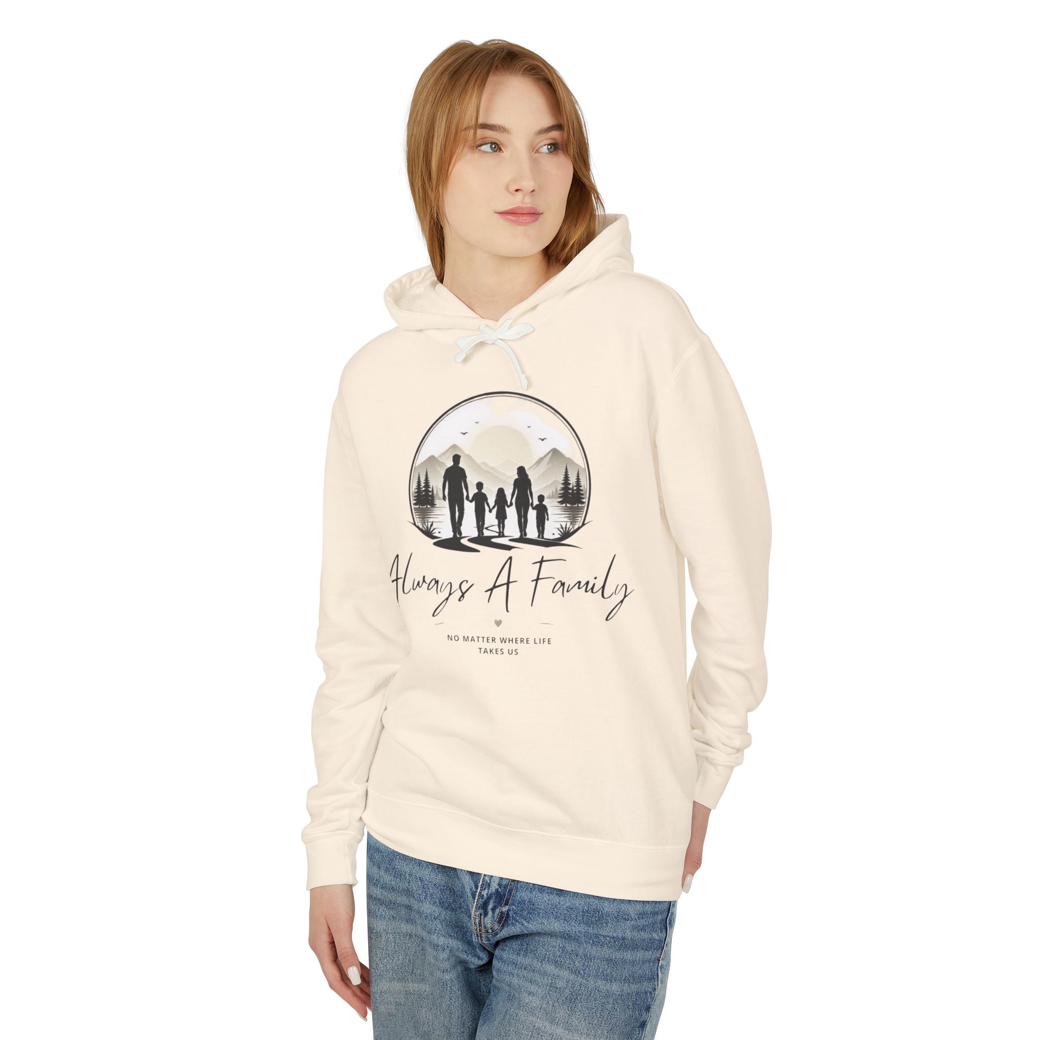 Always A Family Hoodie — Cozy Family Silhouette Pullover