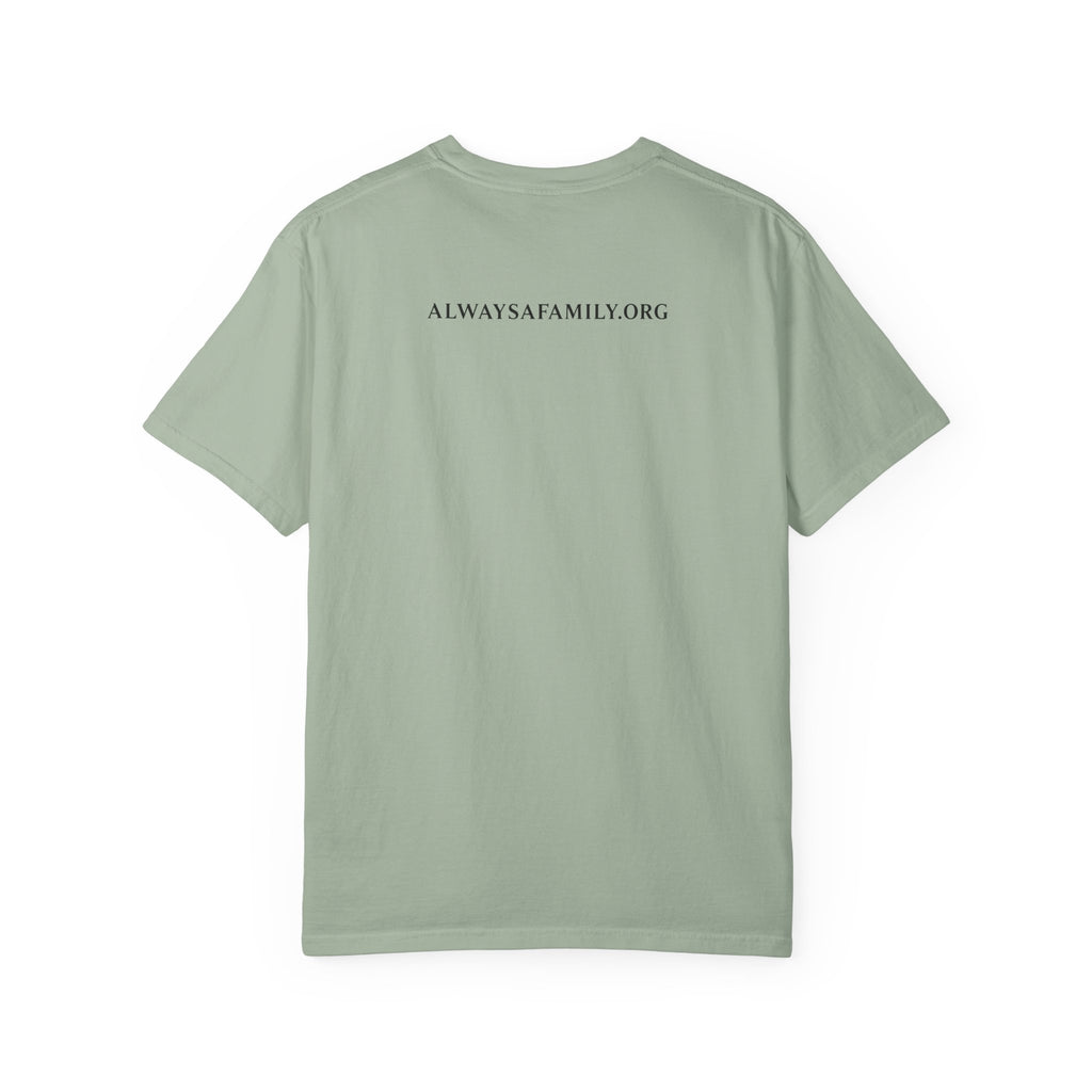 Always a Family Patriotic T-Shirt — American Flag antler Graphic Tee
