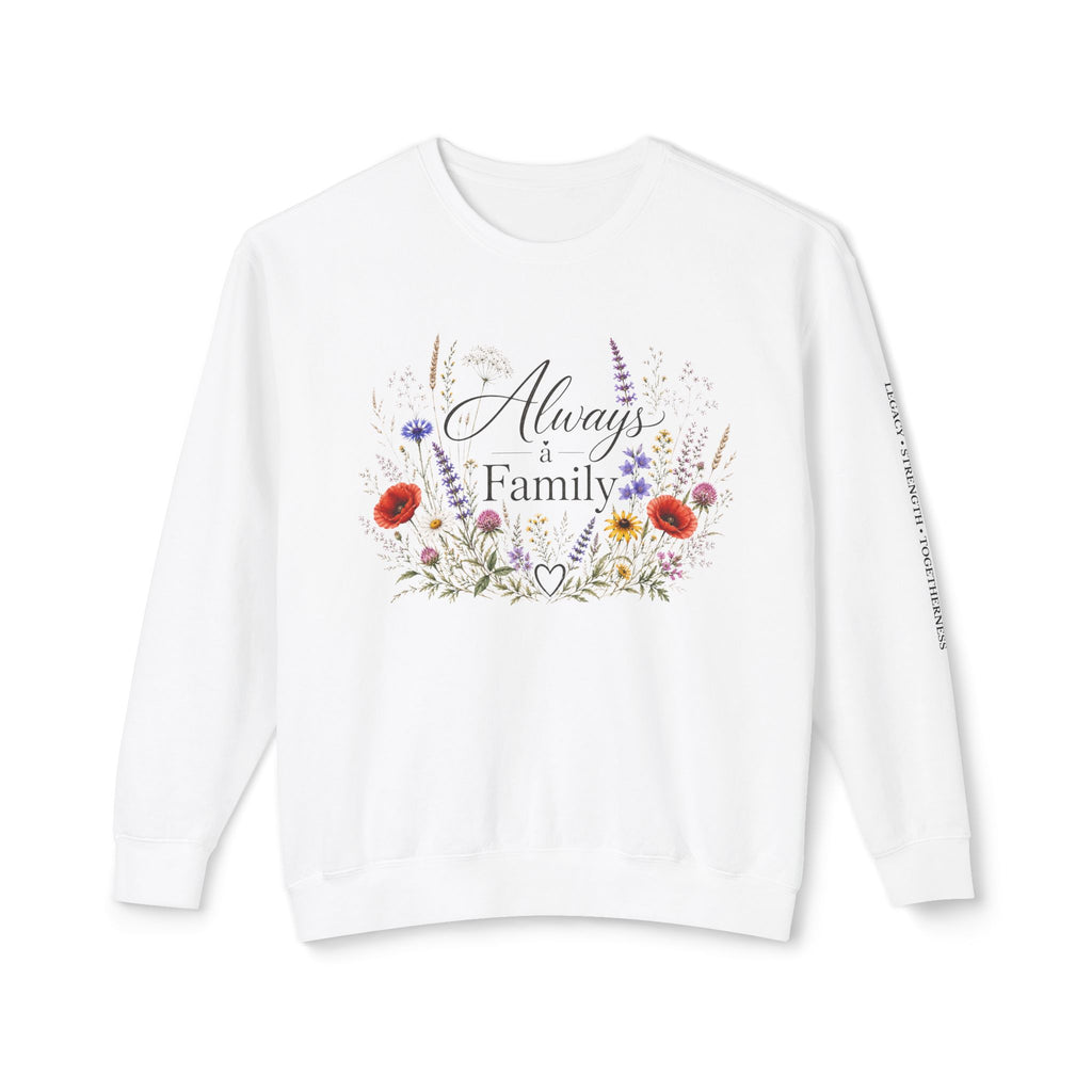 Always Family Floral Crewneck Sweatshirt
