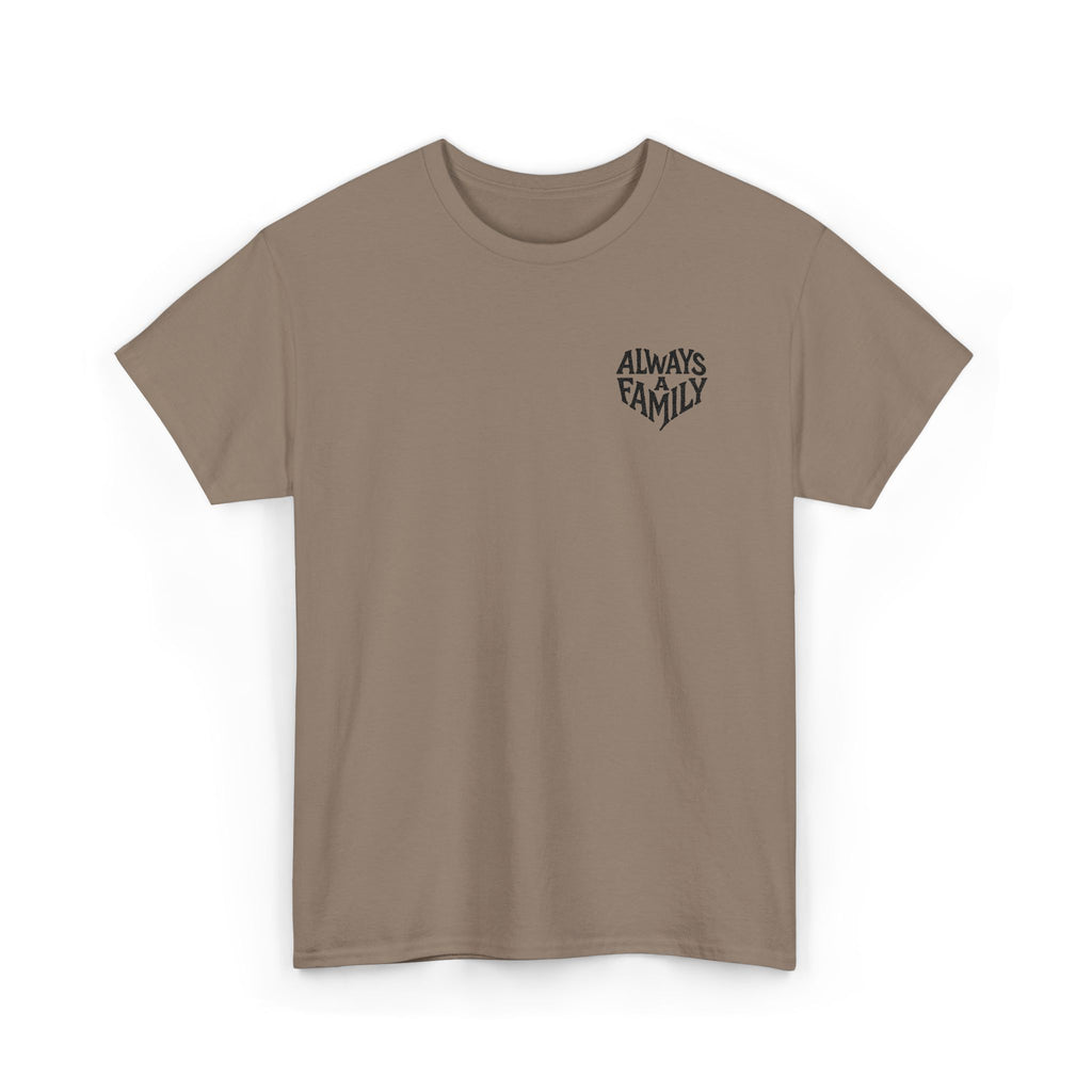 Always Family T-Shirt — Minimal Chest Logo Tee