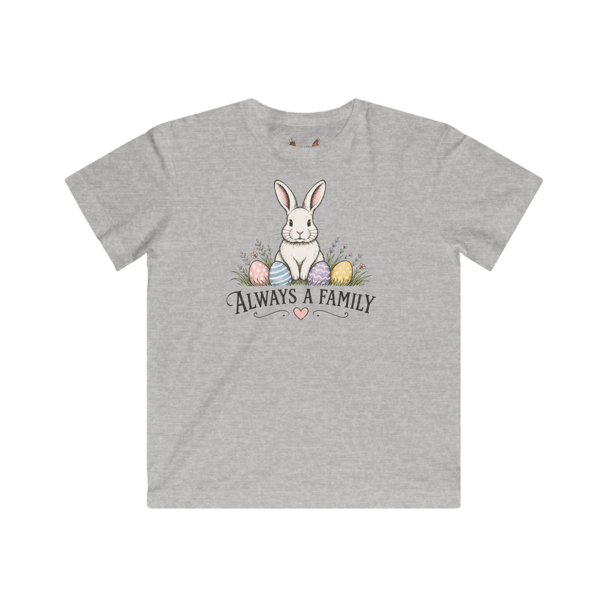 Kids Tee — "Every Bunny Belongs" Always a Family Cute Rabbit Shirt
