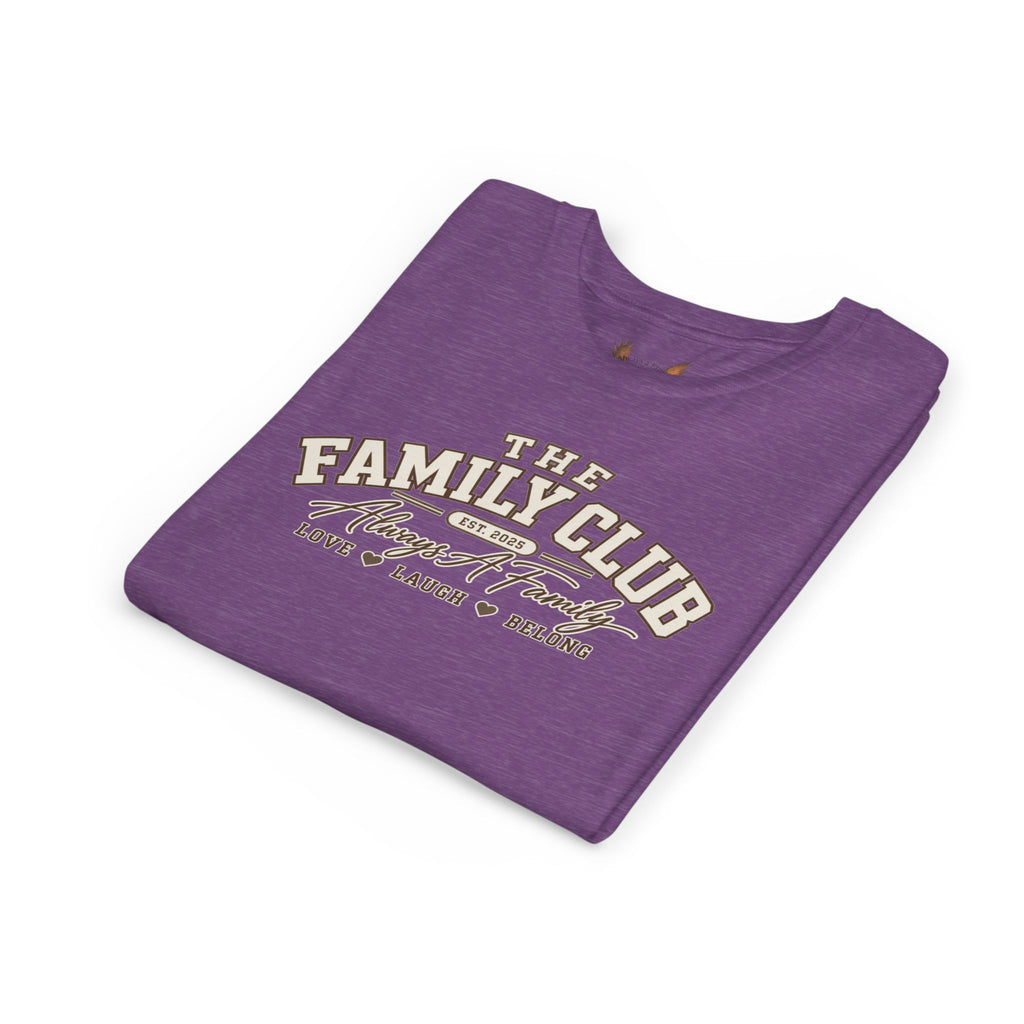 Youth Tee – "The Family Club" Always A Family Kids' Shirt