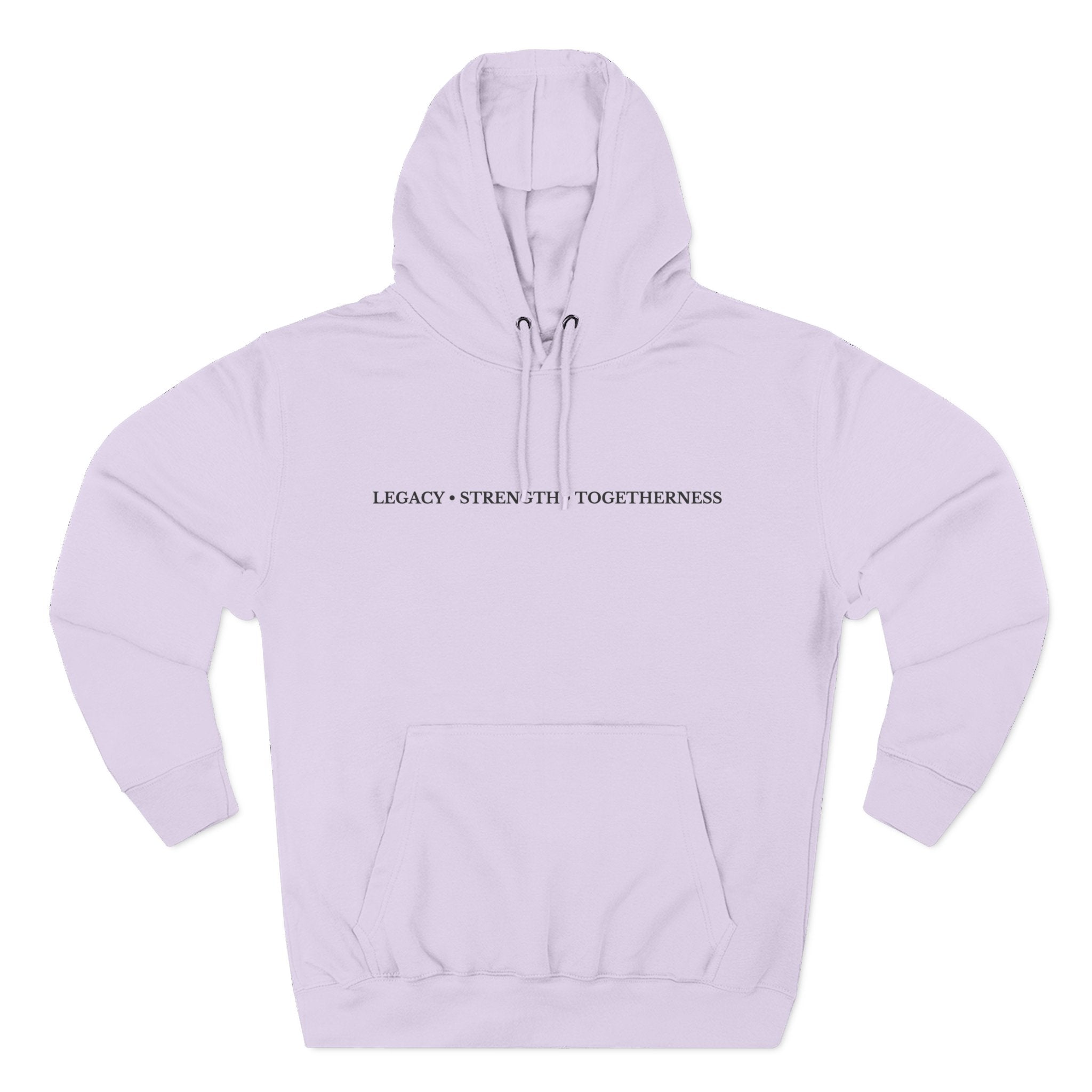 Moose Illustration Hoodie — "Always A Family" Graphic Fleece Hoodie