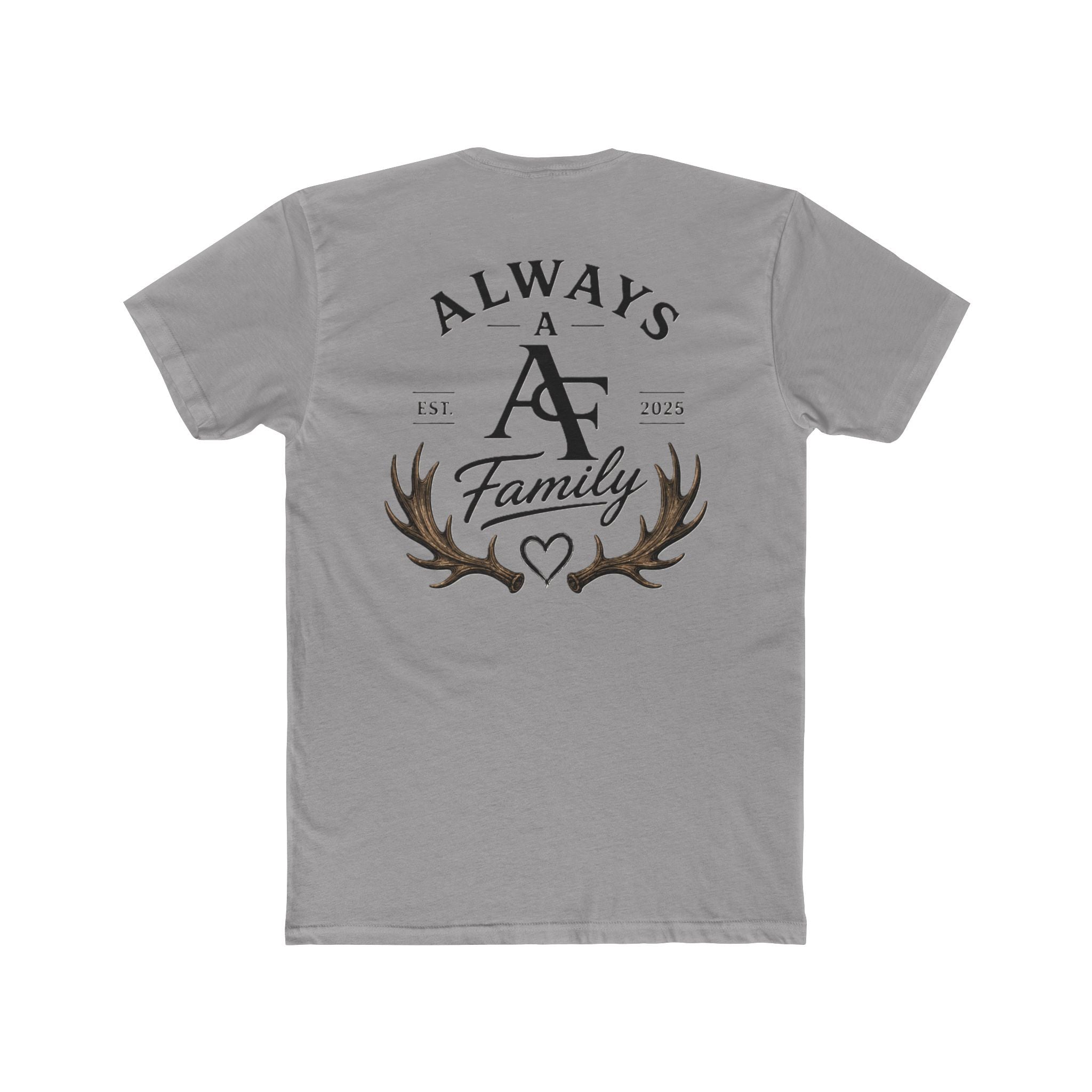 Always A Family T-Shirt — Antler Heart Logo Crew Tee