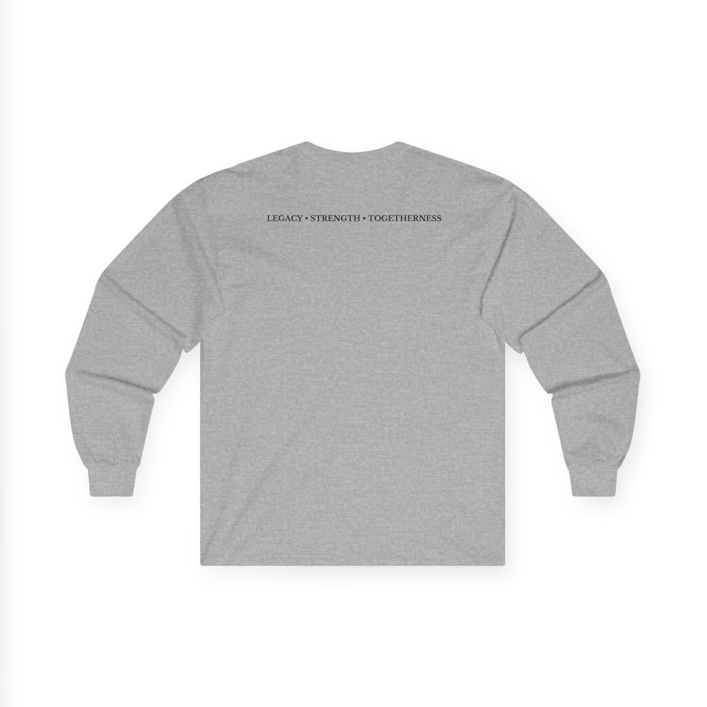 Family Silhouette Long Sleeve Tee — "Always A Family" Outdoor Design