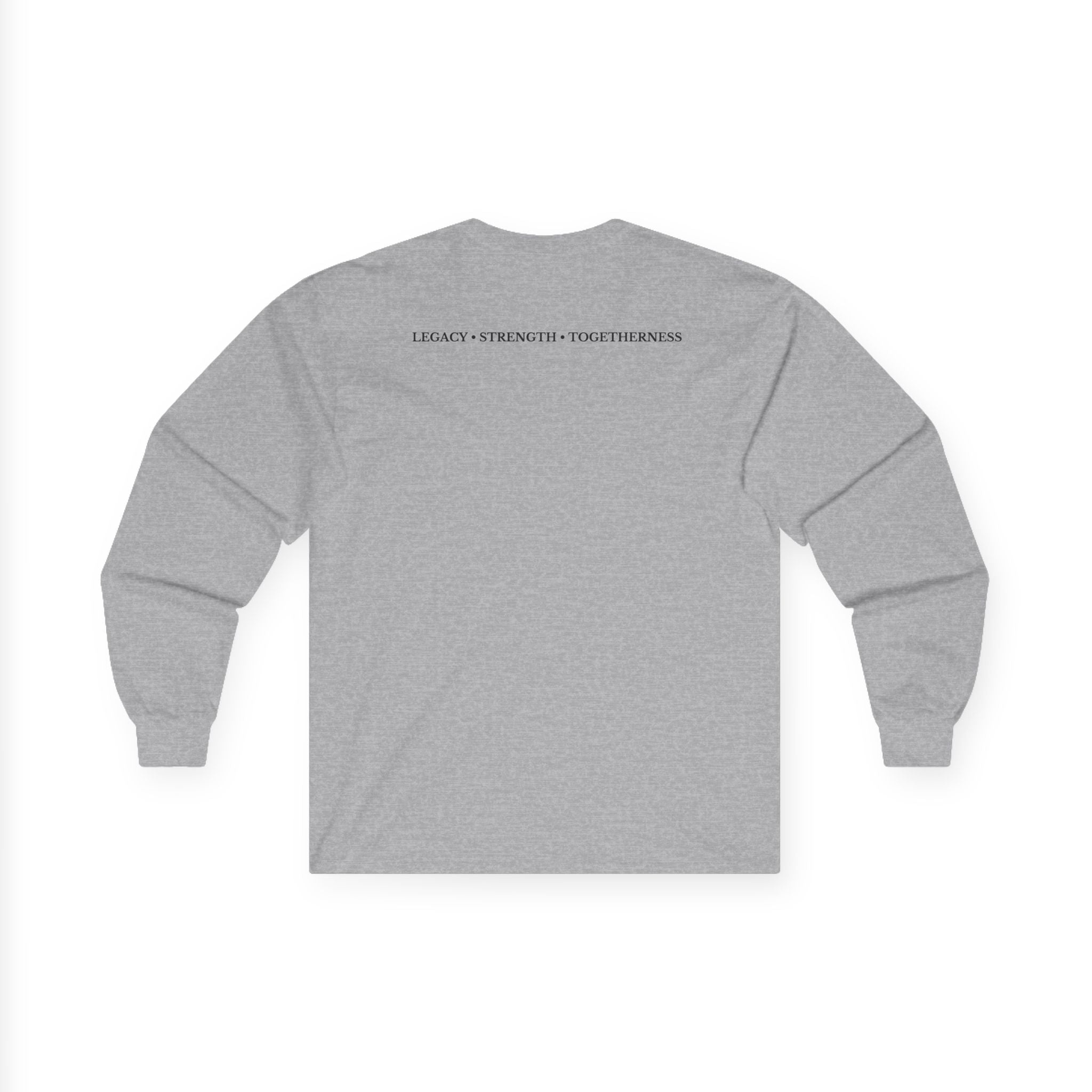 Family Silhouette Long Sleeve Tee — "Always A Family" Outdoor Design