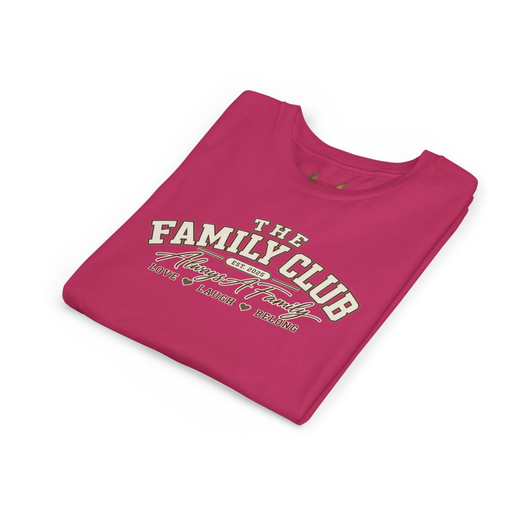Youth Tee – "The Family Club" Always A Family Kids' Shirt