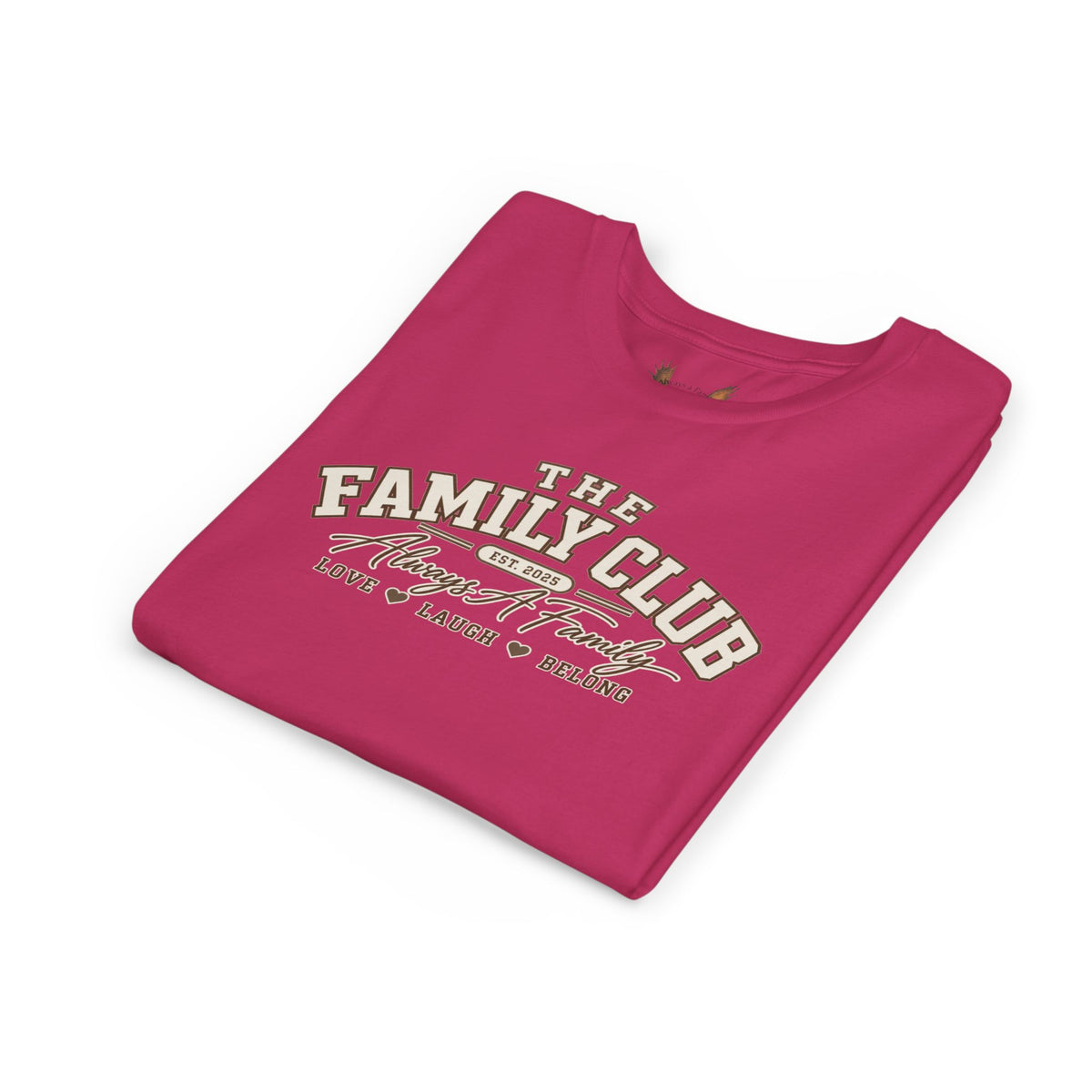 Youth Tee – "The Family Club" Always A Family Kids' Shirt