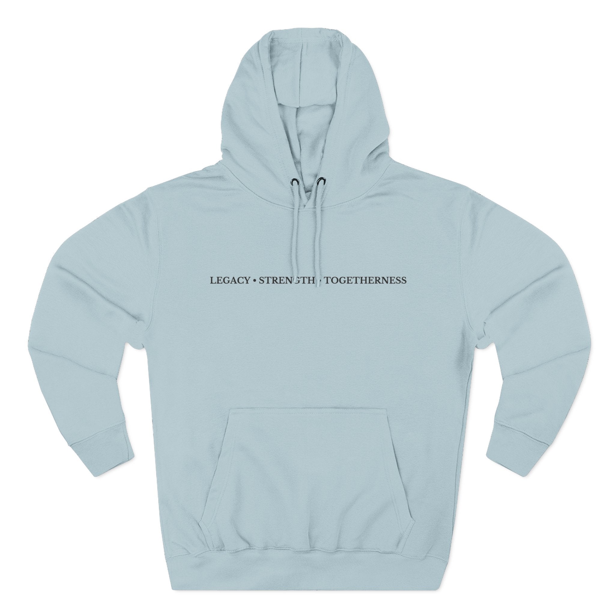 Moose Illustration Hoodie — "Always A Family" Graphic Fleece Hoodie