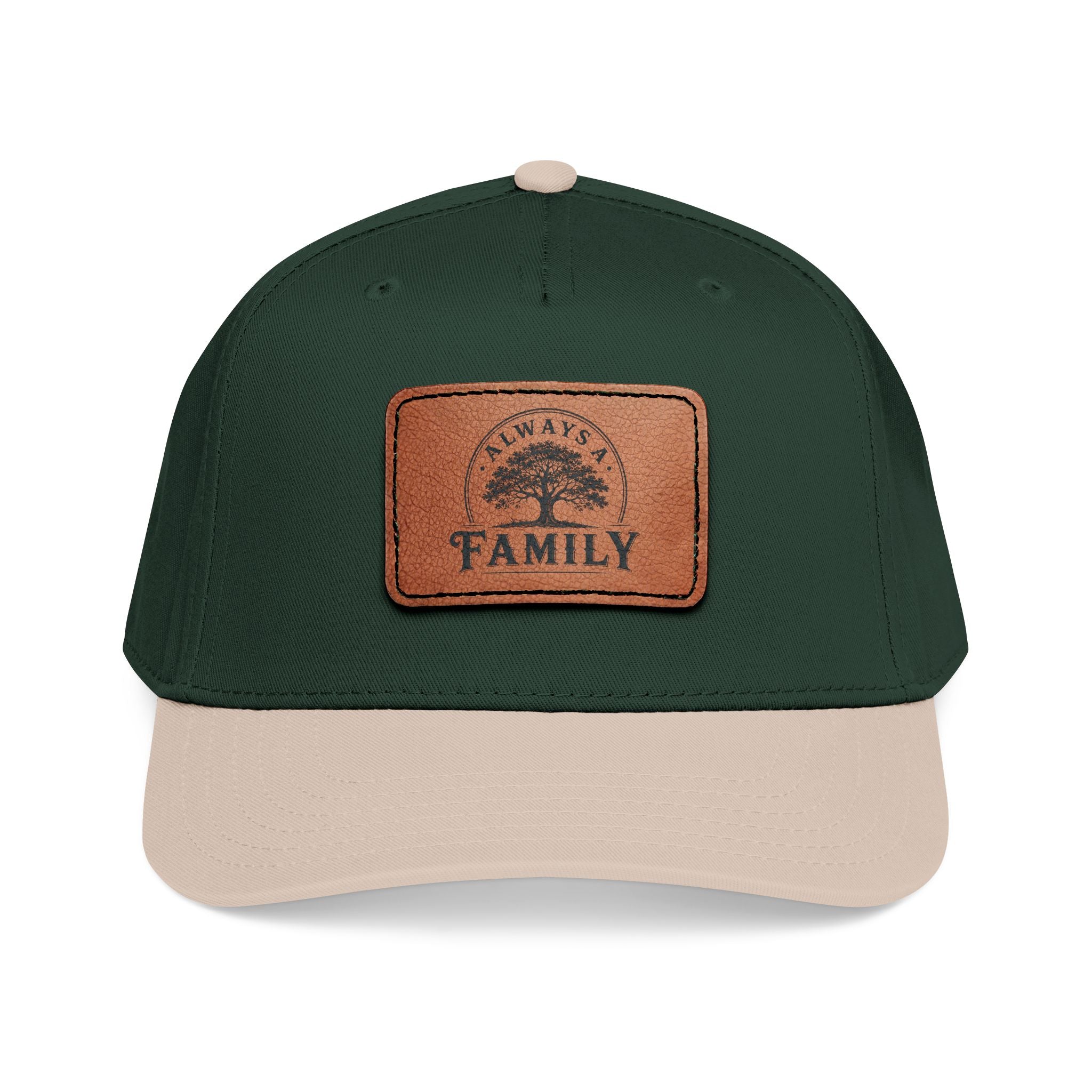 Leather Patch Baseball Cap